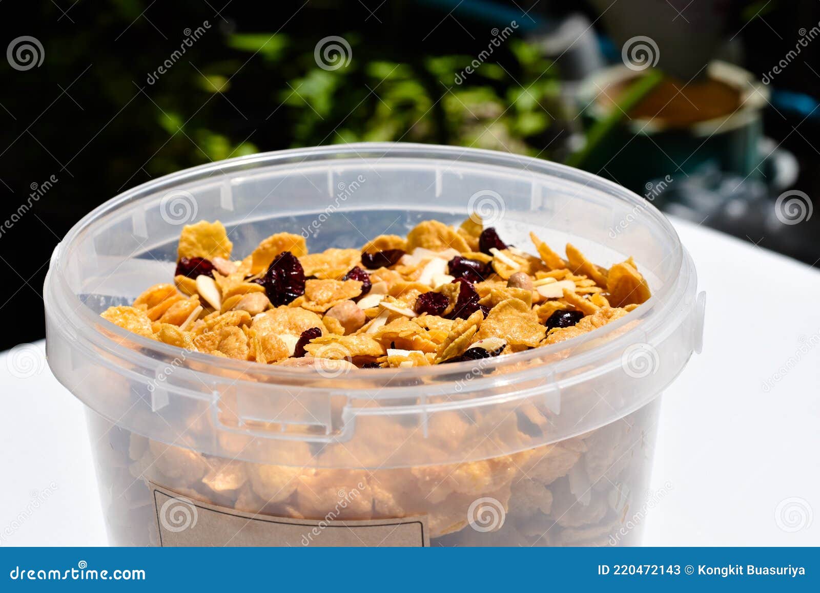 Cornflake and Grains in the Cups Stock Image Image of cornflake