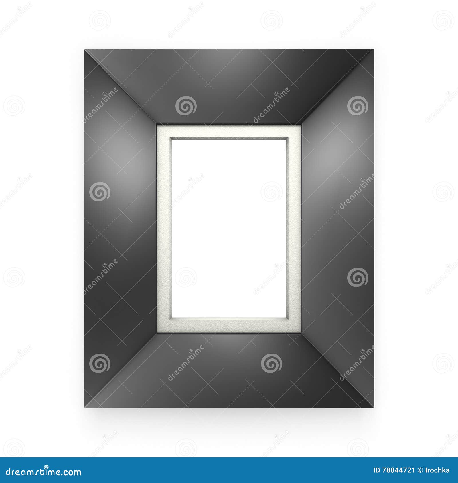 Cornice Nera Isolata Su Bianco Immagine Stock Immagine di isolato