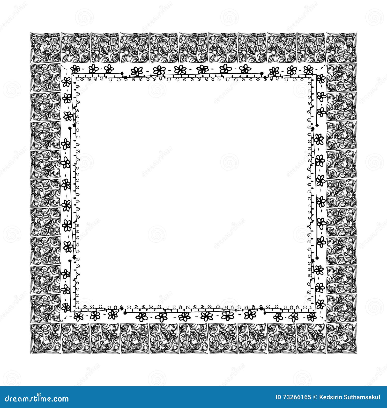 Cornici Nere Decorate Su Bianco Illustrazione Vettoriale - Illustrazione di  elemento, bandiera: 73266165