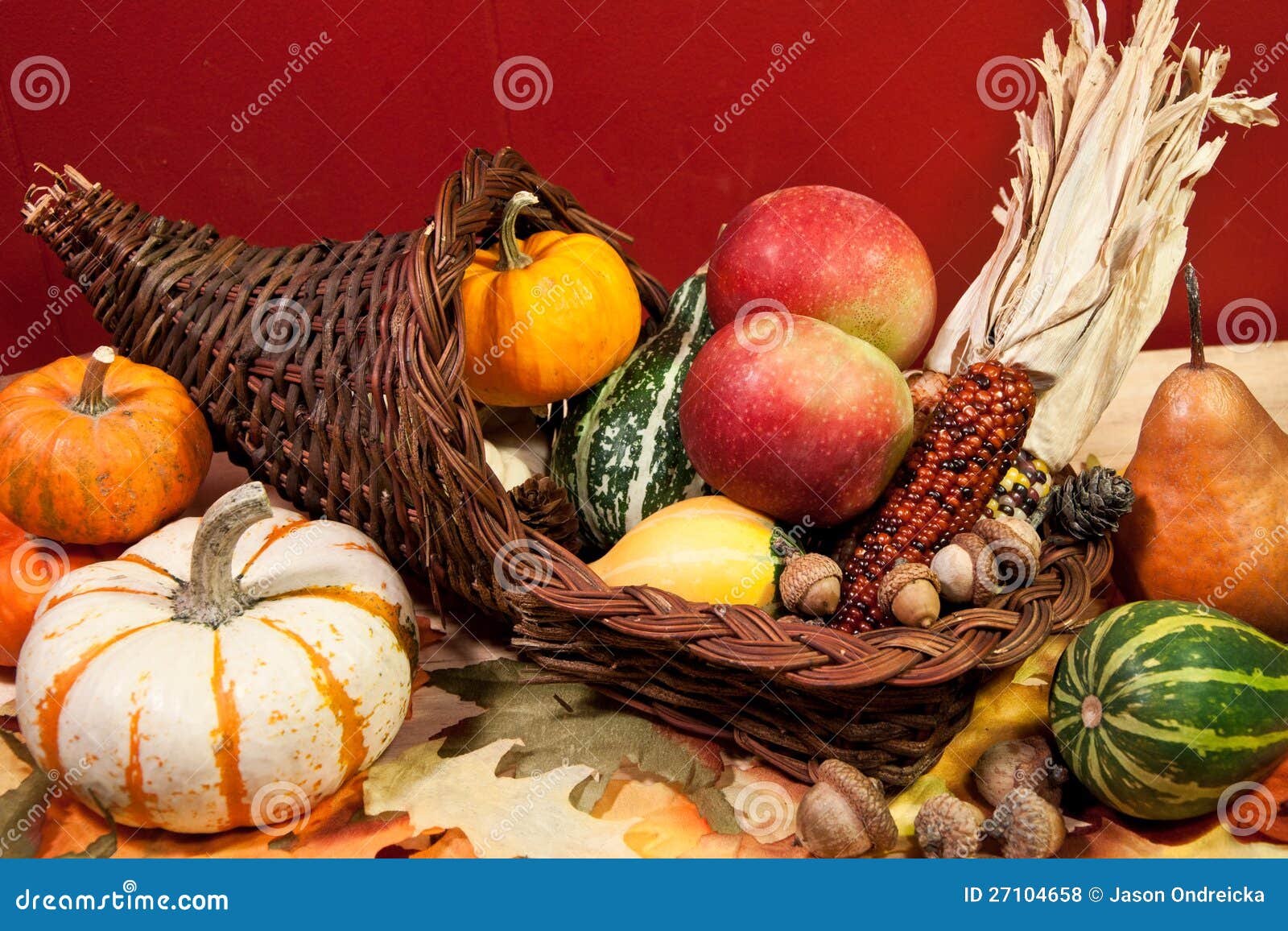 Cornucopia stock photo. Image of food, foliage, acorns - 27104658