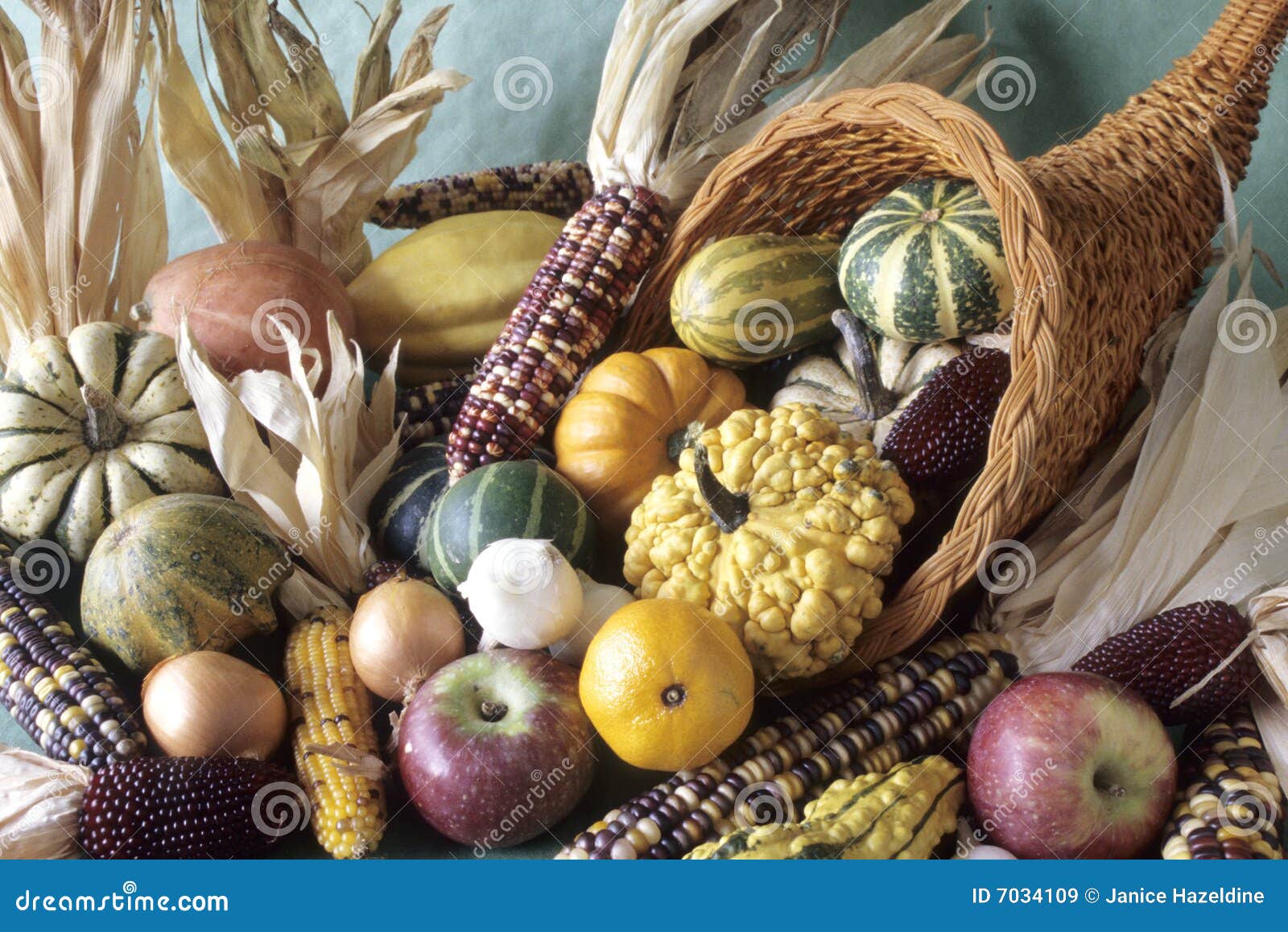 Cornucopia Della Frutta Decorativa Di Caduta Immagine Stock Immagine