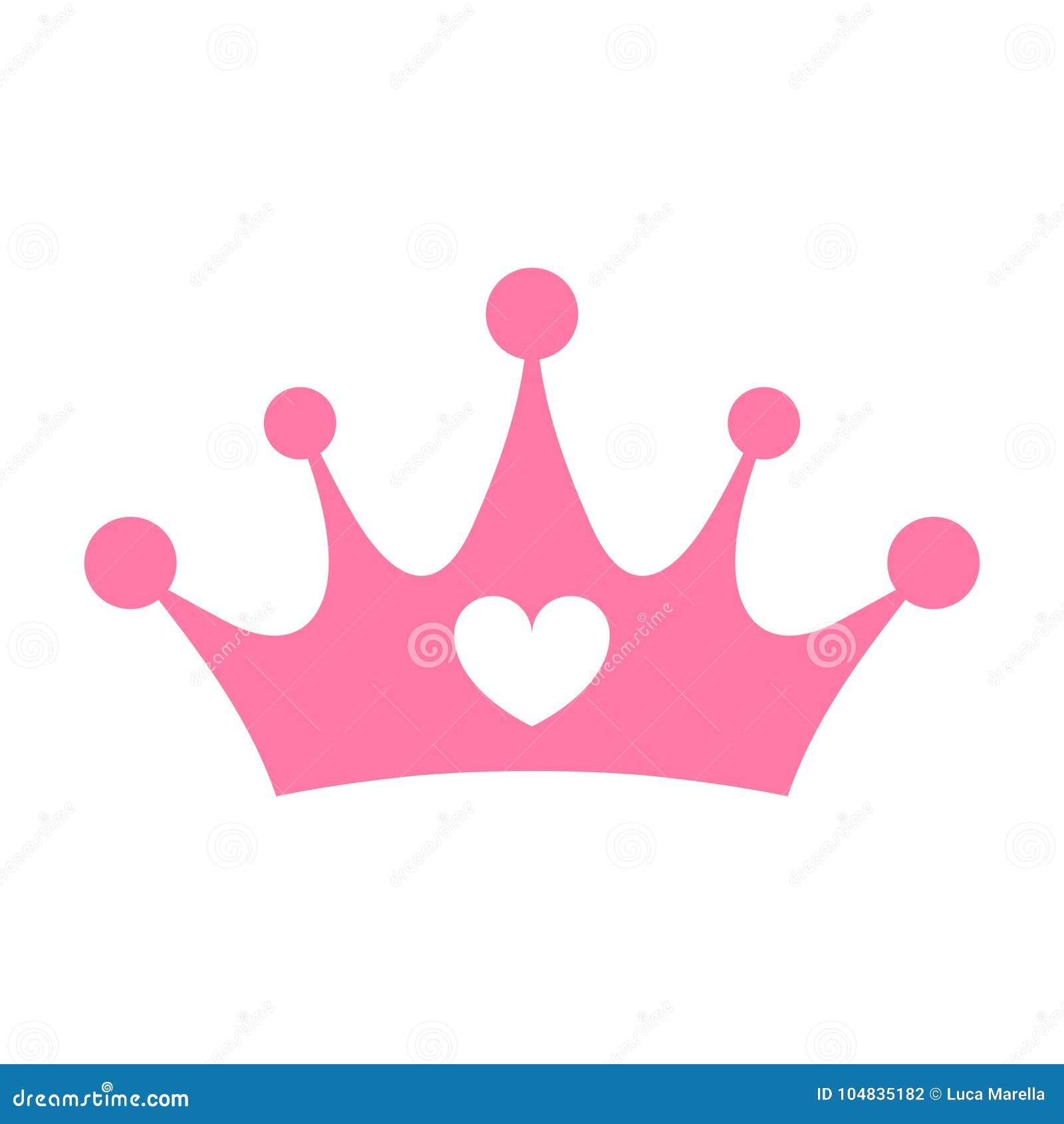 Coroa rosa com contorno free designer ilustração desenho grátis png