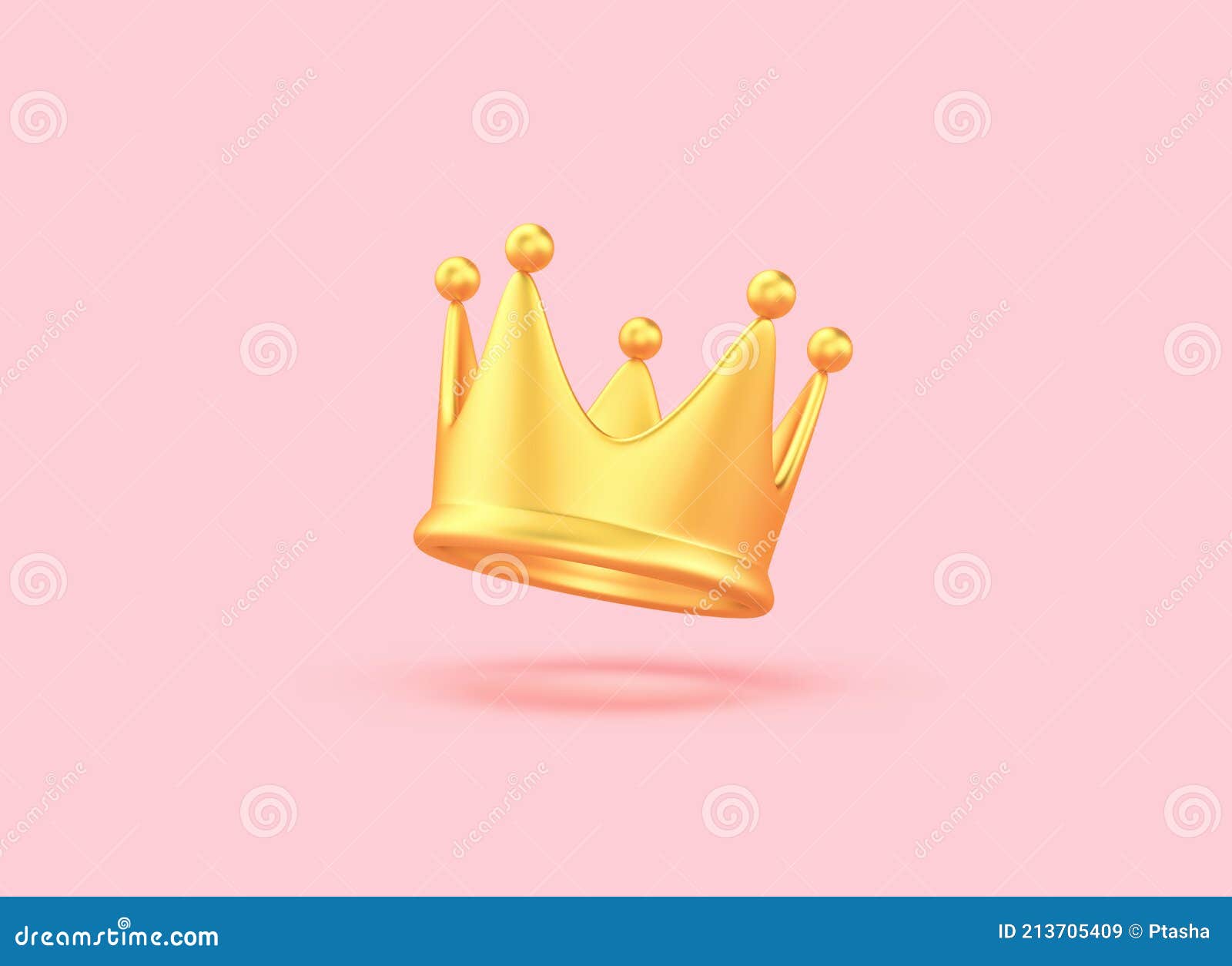 Fondo Corona Dorada Minimalista En 3D Sobre Pastel Suave para Power Point y  Diapositivas - Slidesdocs