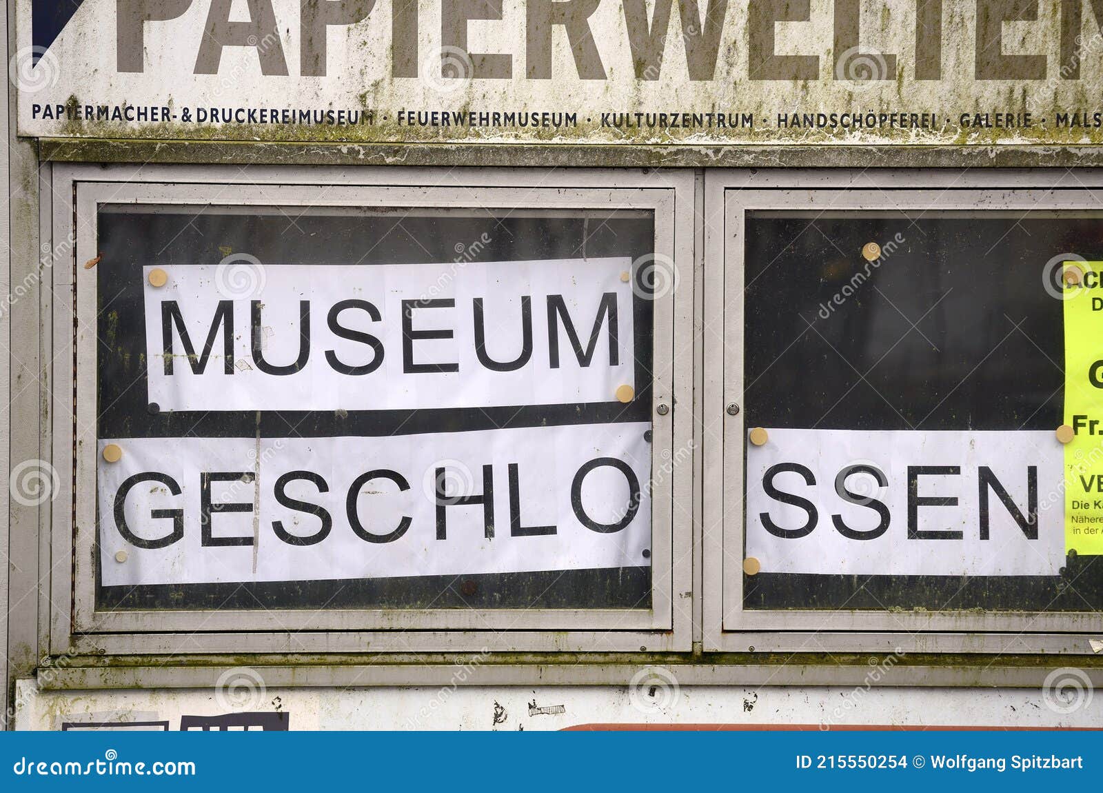 corona crisis - lockdown - closed museum in austria, europe