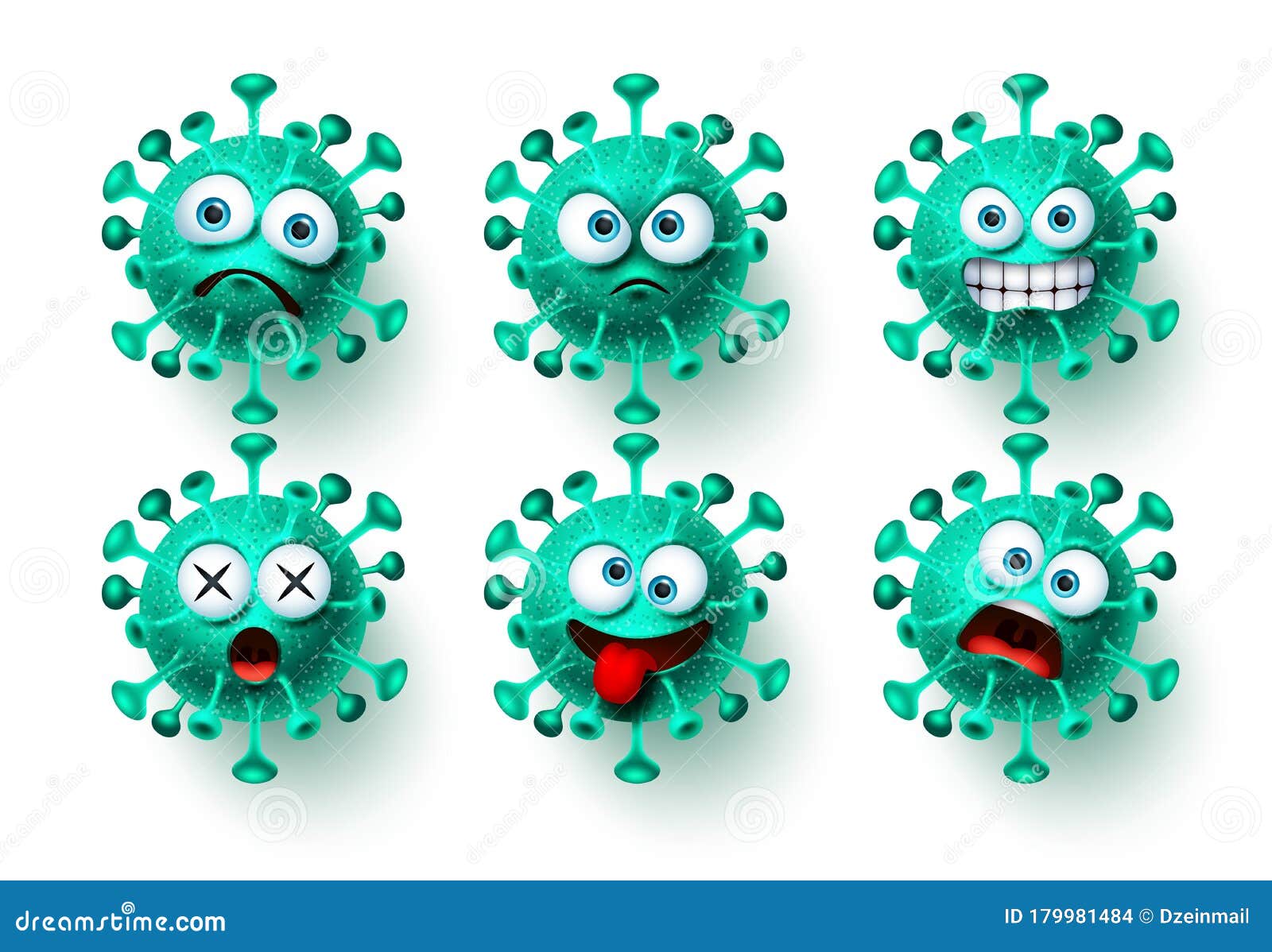 corona virus icon  set. ncov corona virus emoticon and emoji