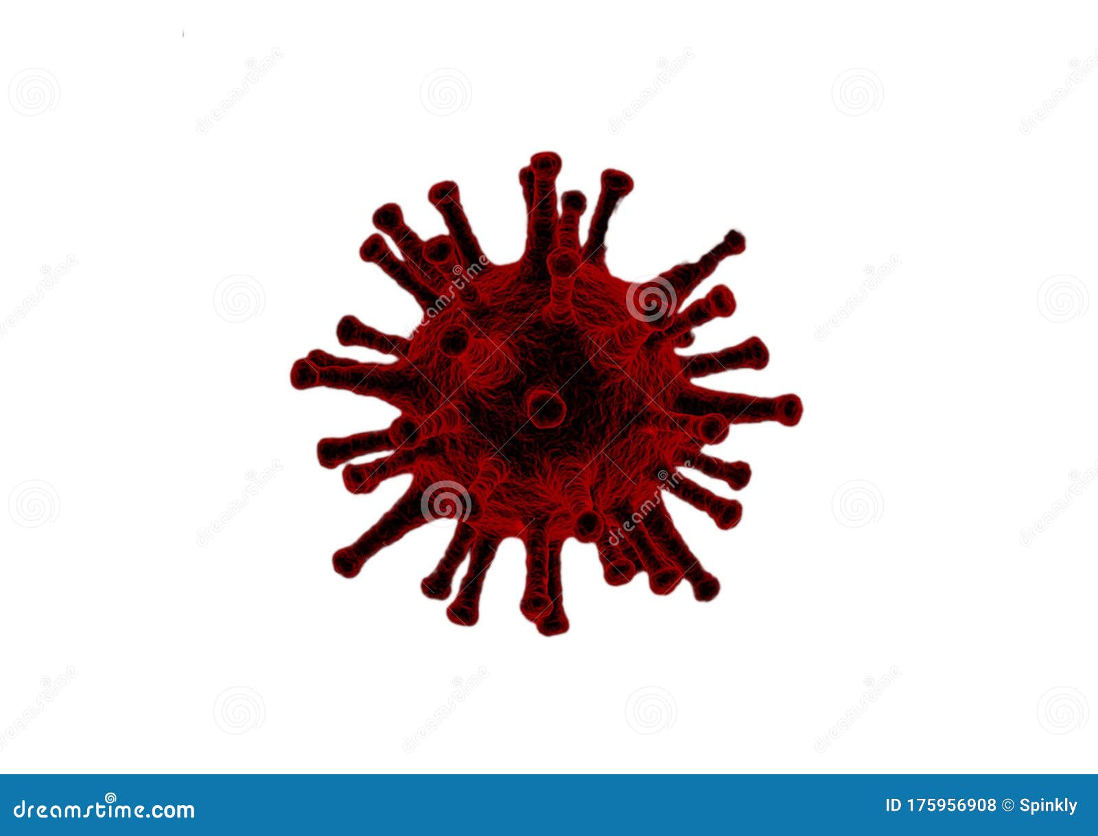 corona virus image on white background