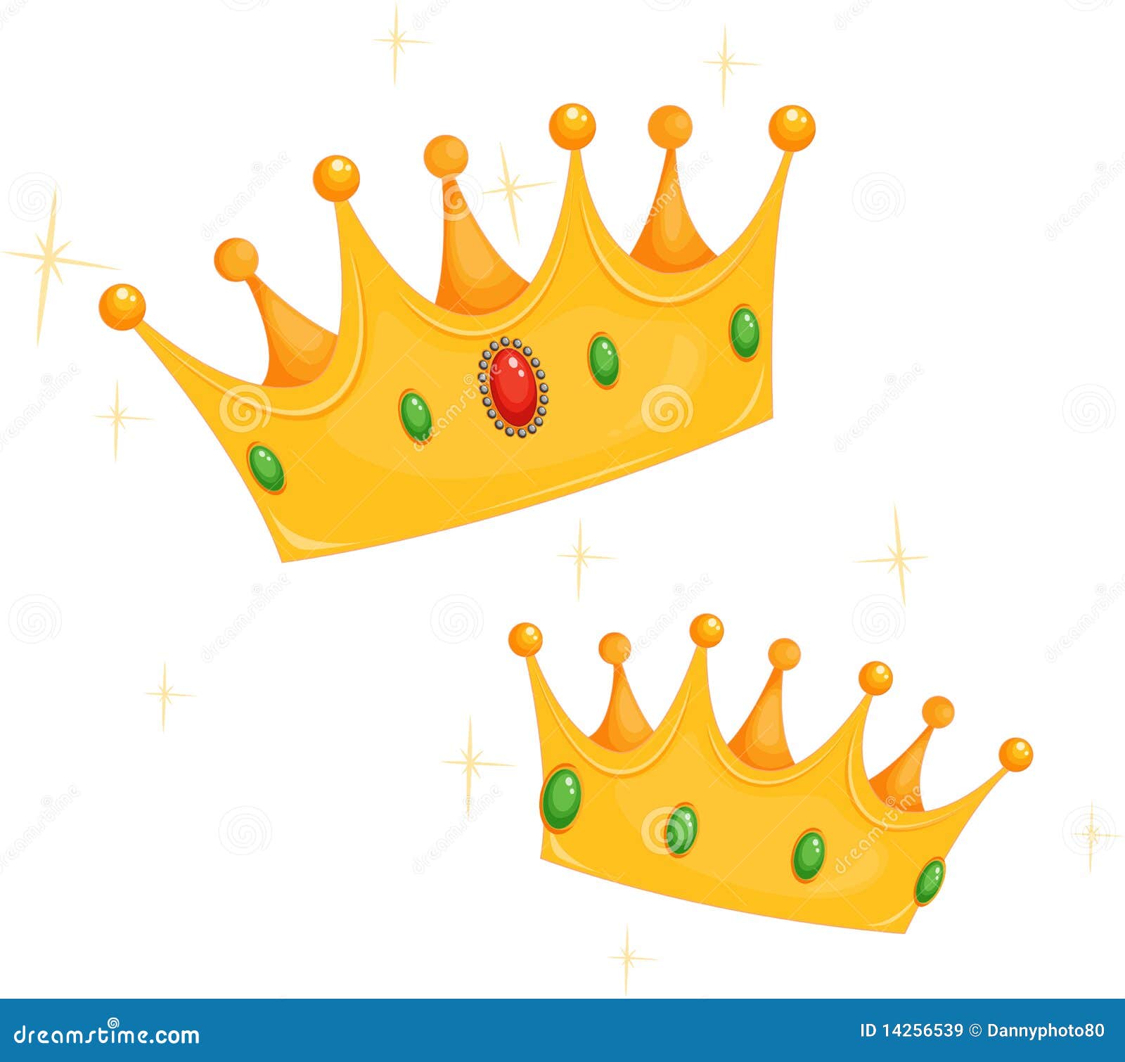 boxeo malicioso cada Coronas Del Rey Y De La Reina Ilustración del Vector - Ilustración de  coronas, coronaria: 14256539