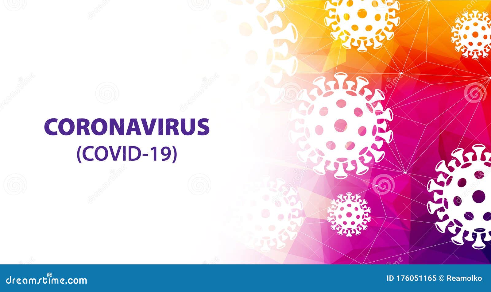 Coronavirus COVID-19 Background. Virus 2019-nCoV Pandemic ...