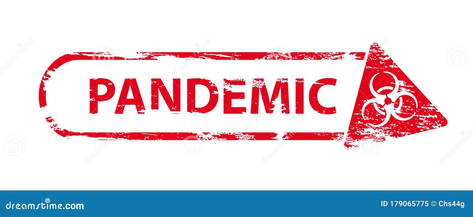 old shabby epidemic sign `pandemia`