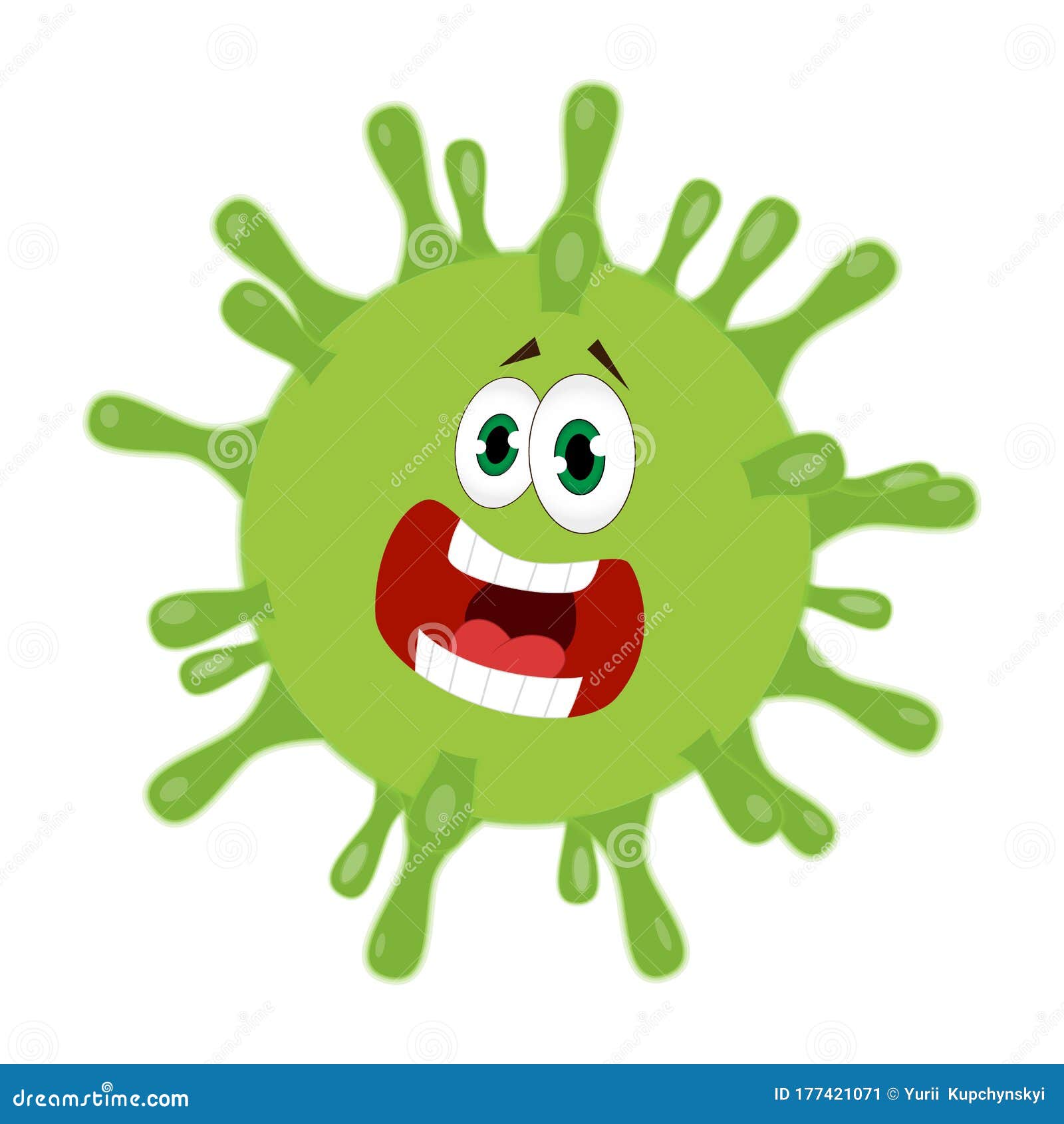 Coronavirus smiley. Emoji stock vector. Illustration of ...