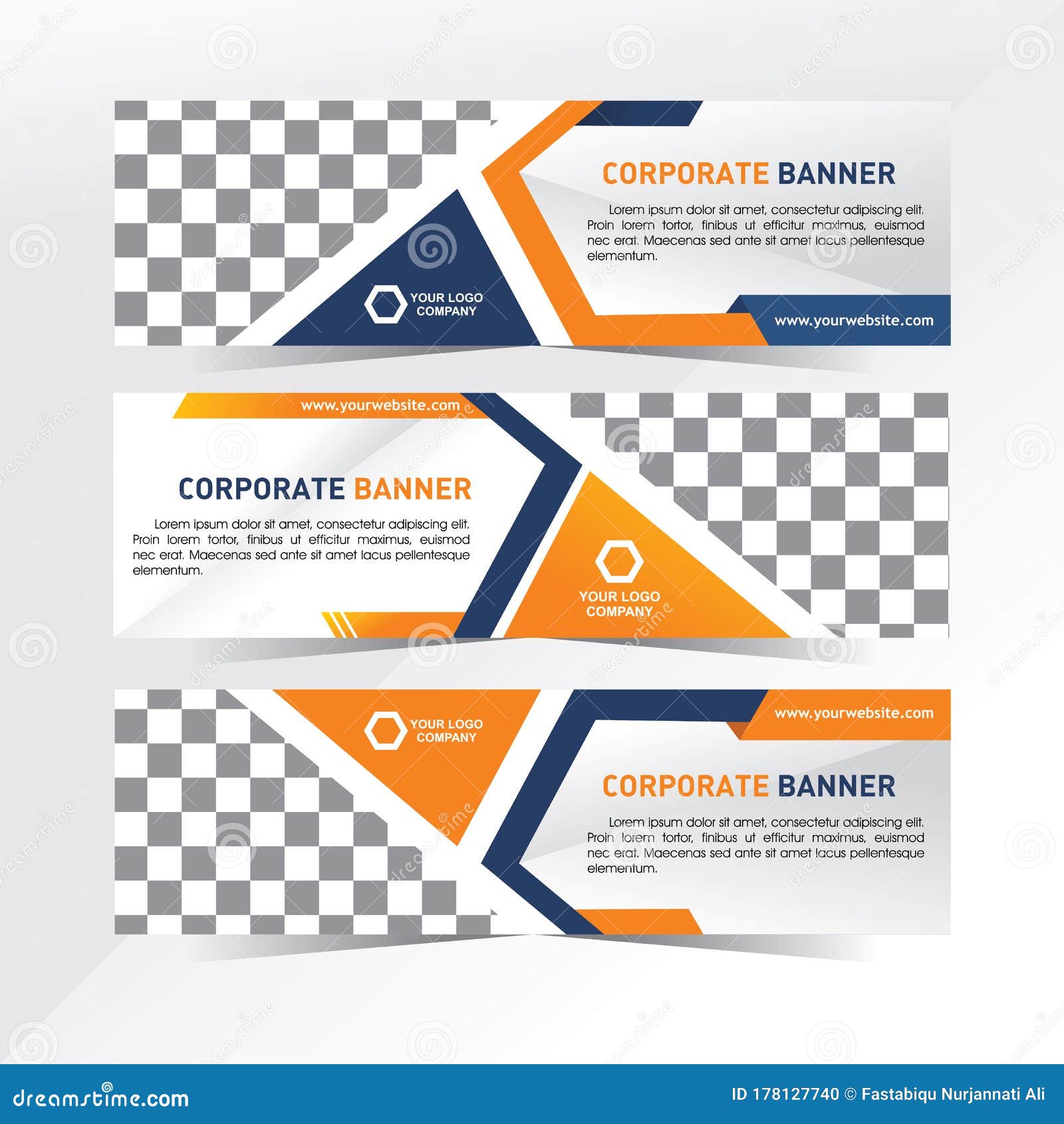 Corporate  Banner Template Stock Photo Image of product, modern