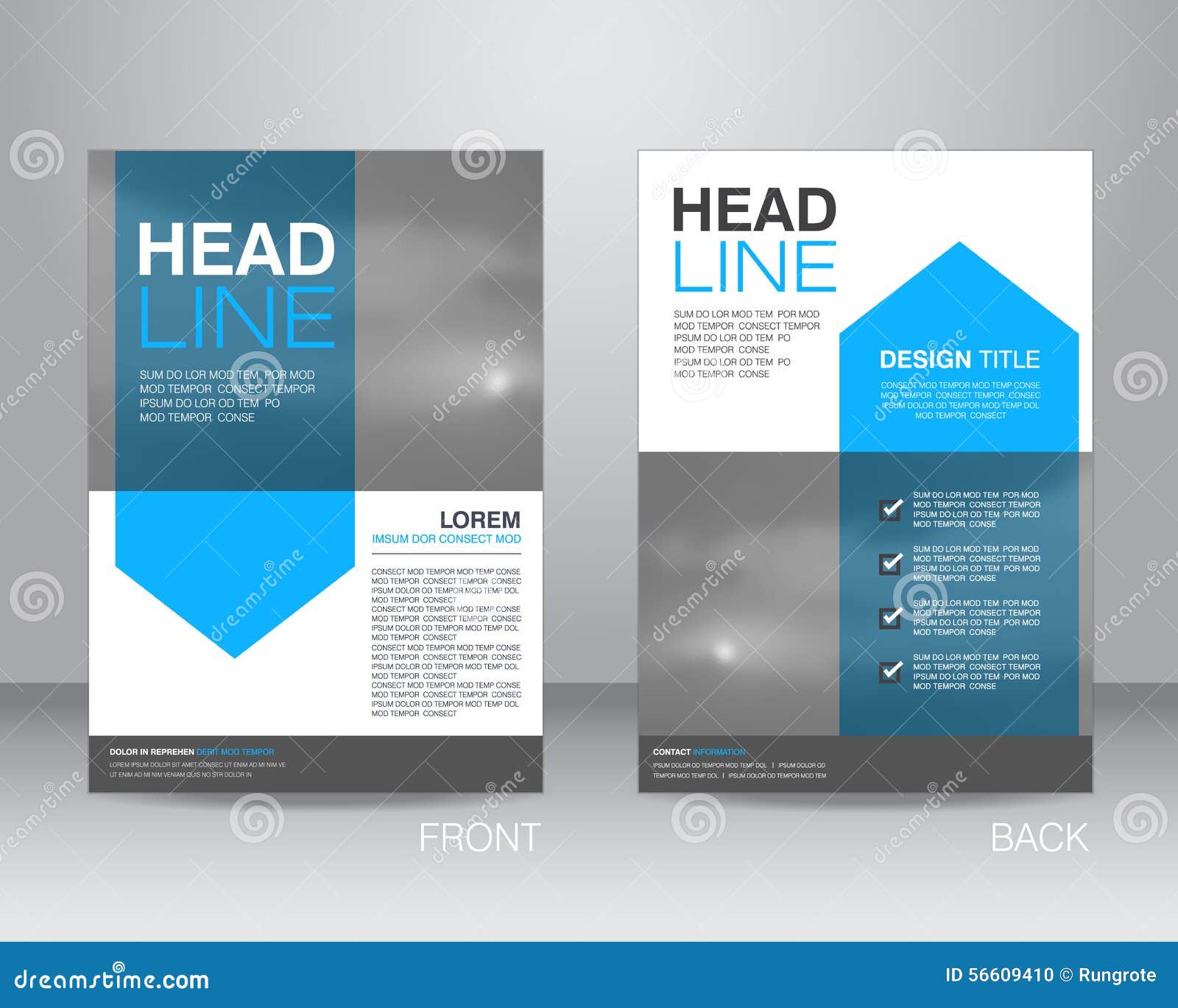 Corporate Brochure Flyer Design Layout Template In Size With Illustration Megapixl