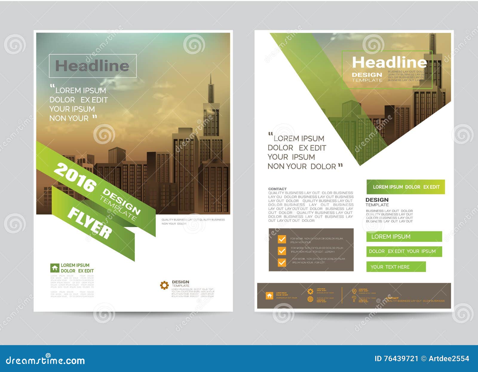 corporate brochure flyer  layout template in a4 size