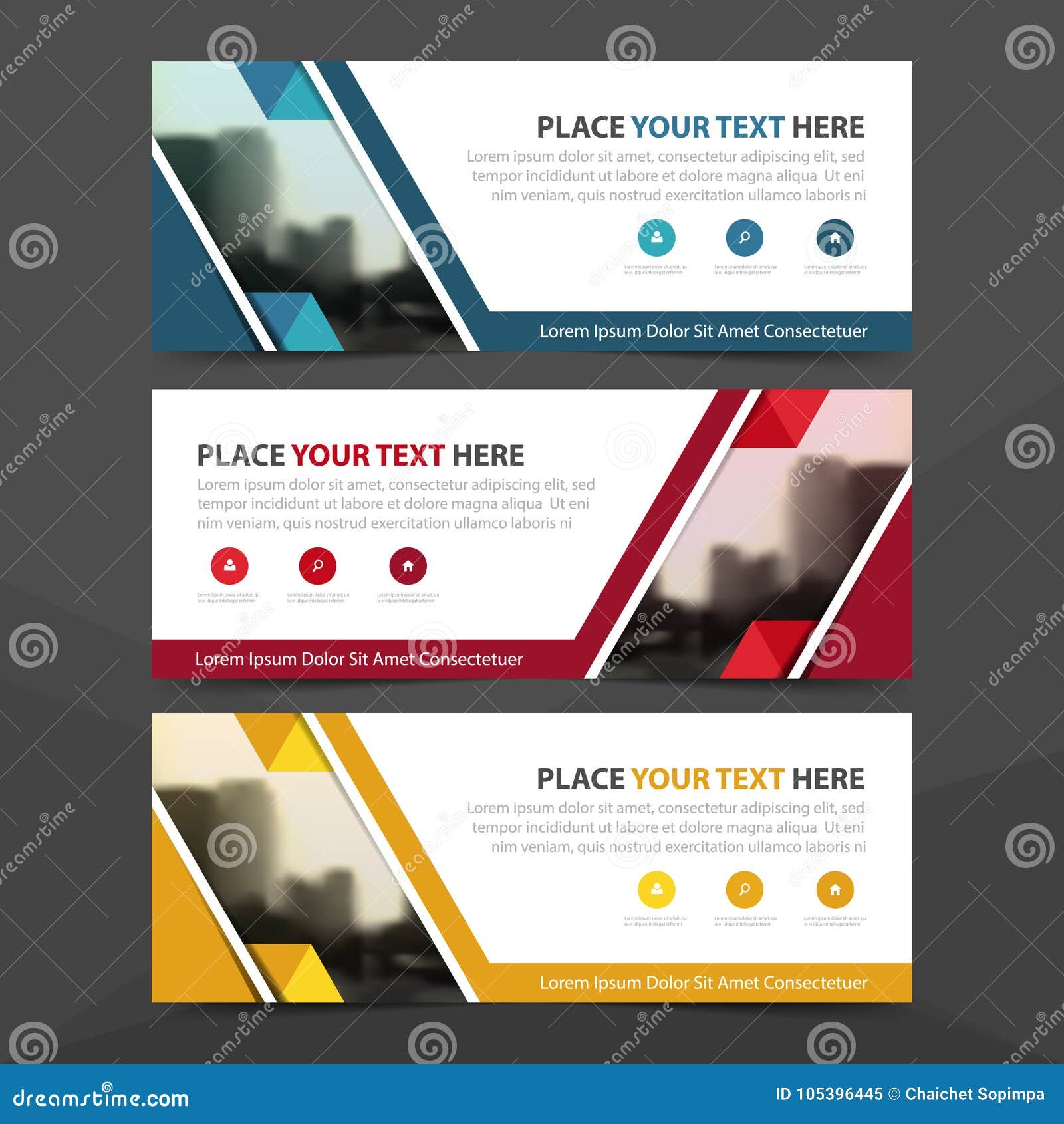 corporate business banner template, horizontal advertising business banner layout template flat  set , clean abstract cover