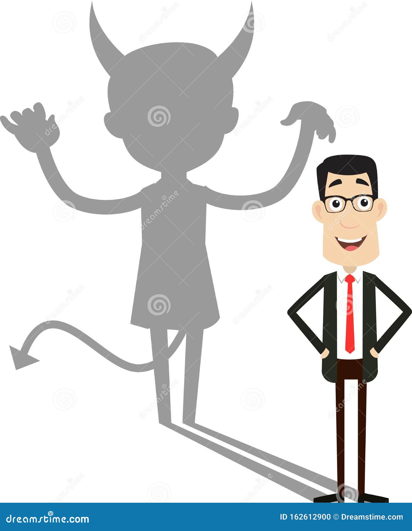 Is The Consultant The Devil Corporate Business Character - Devil Person Standing with Fake Smile