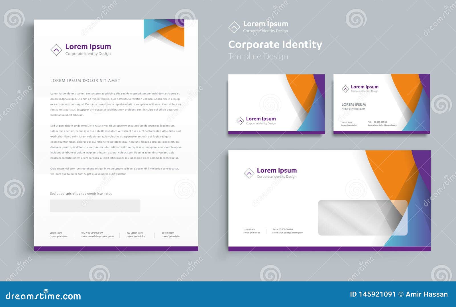 corporate business  identity template   abstract stationery , gift items color promotional souvenirs s. link di