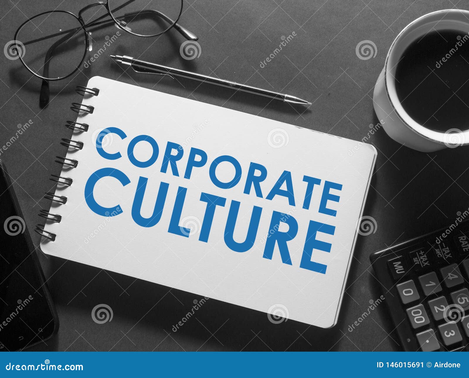 corporate culture, motivational business words quotes concept