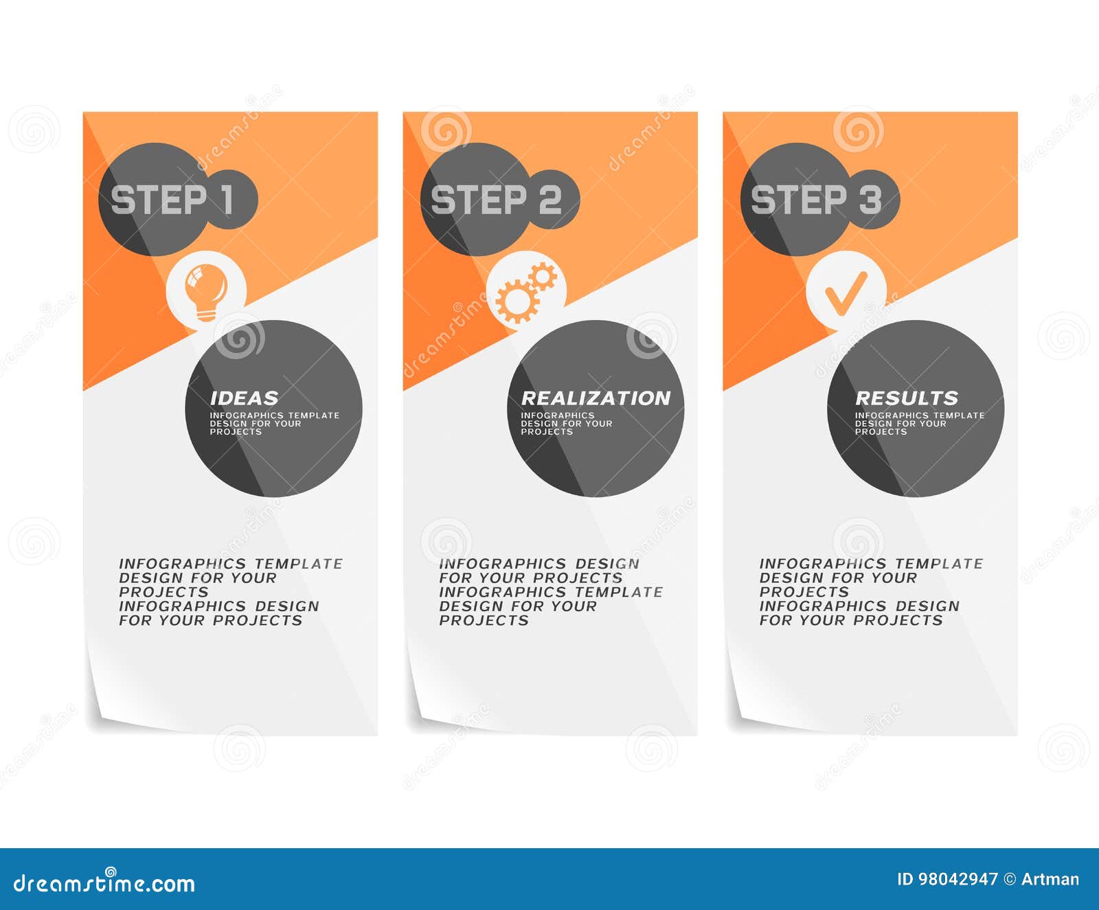 Corporate Design of Paper Fliers or  Banners Stock Vector