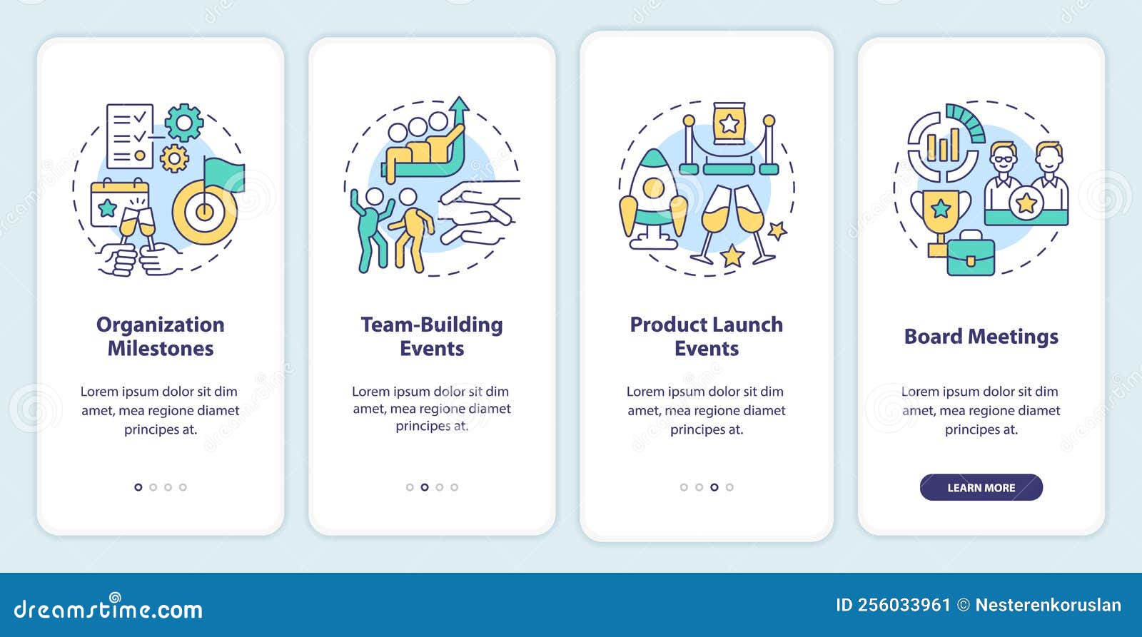 Corporate Events Examples Onboarding Mobile App Screen Stock Vector corporate-events-examples-onboarding-mobile-app-screen-stock-vector