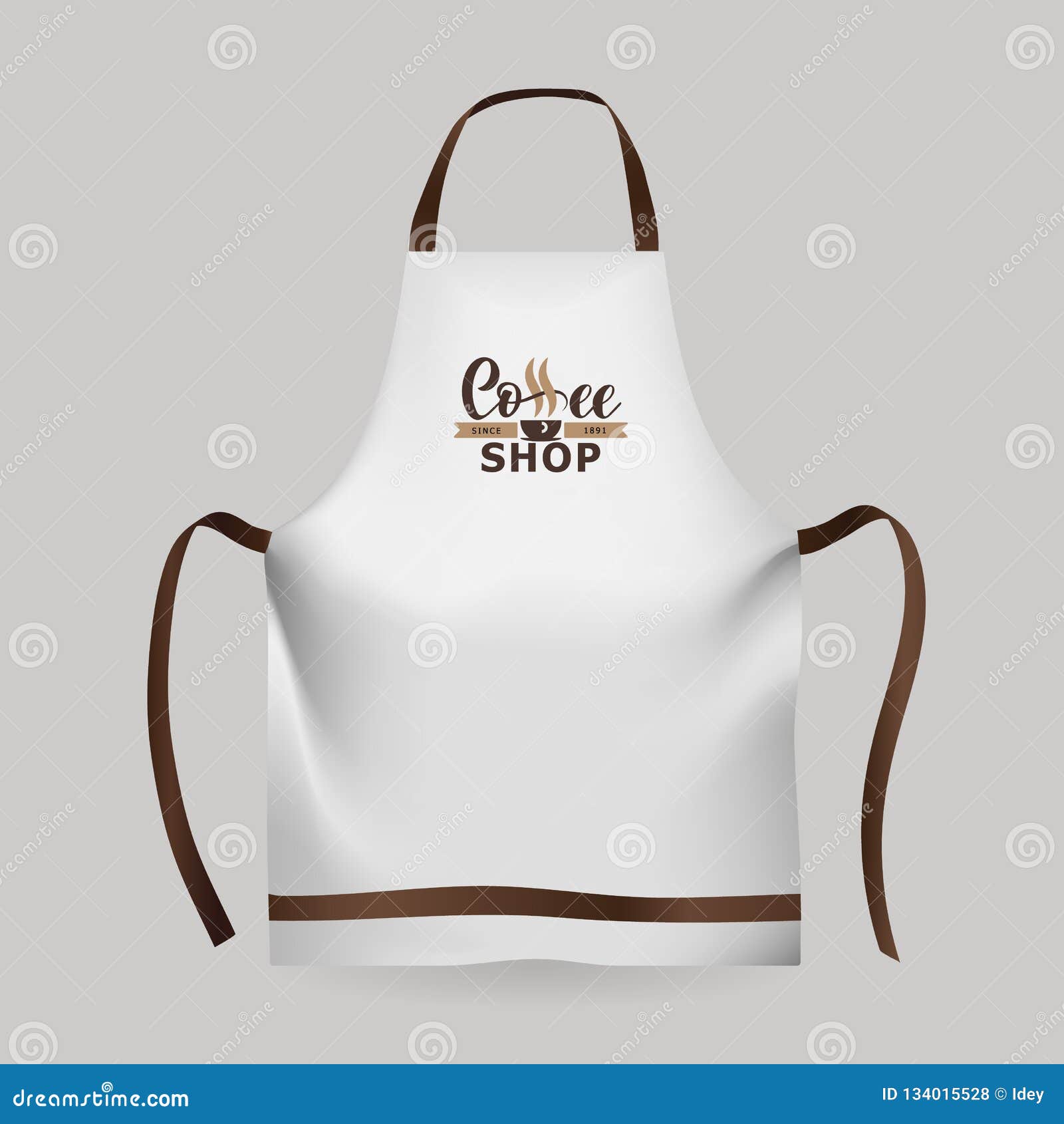 Download Corporate Identity Of Coffee Industry Template Of Uniform Apron Clothes Stock Vector Illustration Of Mockup Icon 134015528