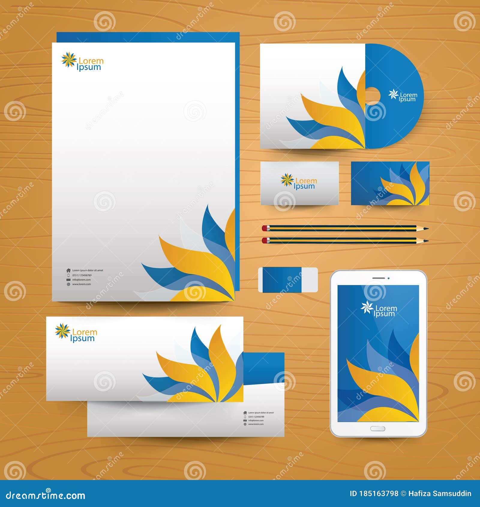 Corporate Identity Elements. Vector Illustration Decorative Design