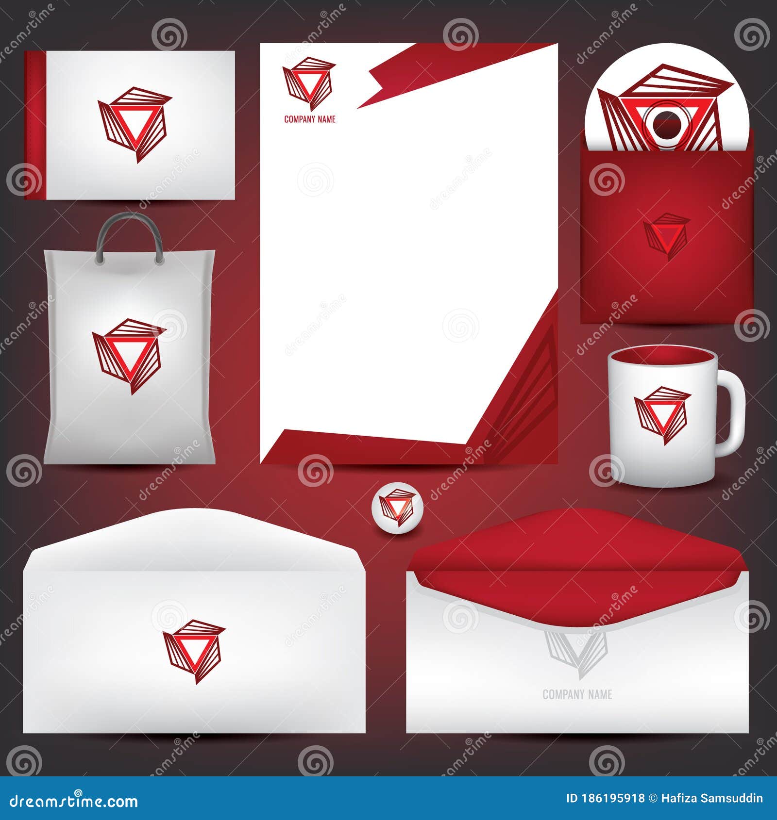 Corporate Identity Elements. Vector Illustration Decorative Design