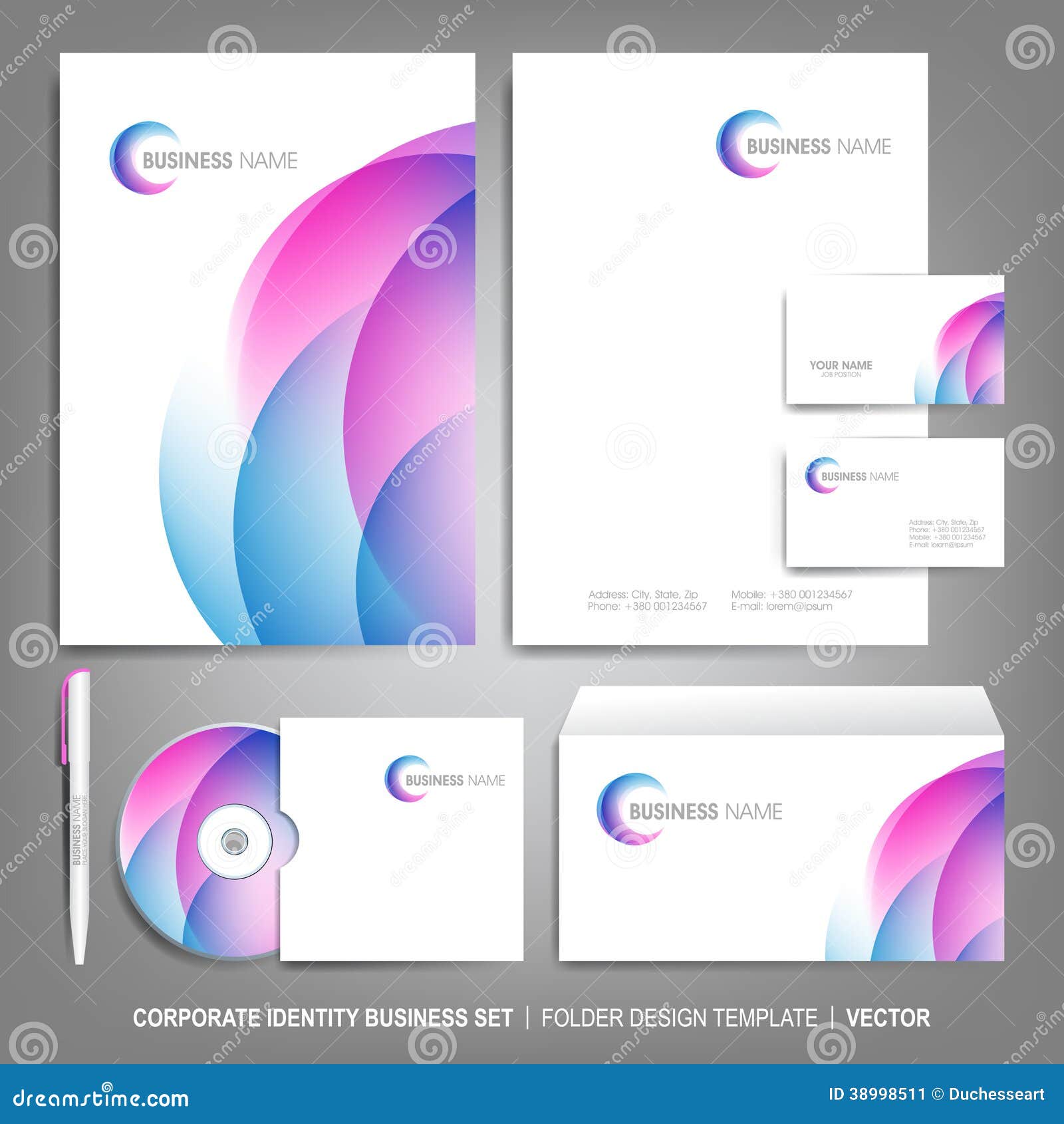 corporate identity template for business artworks