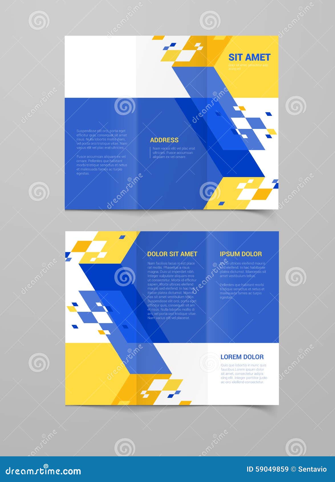 Download Corporate Identity Vector Brochure Mockup Stock Vector ...