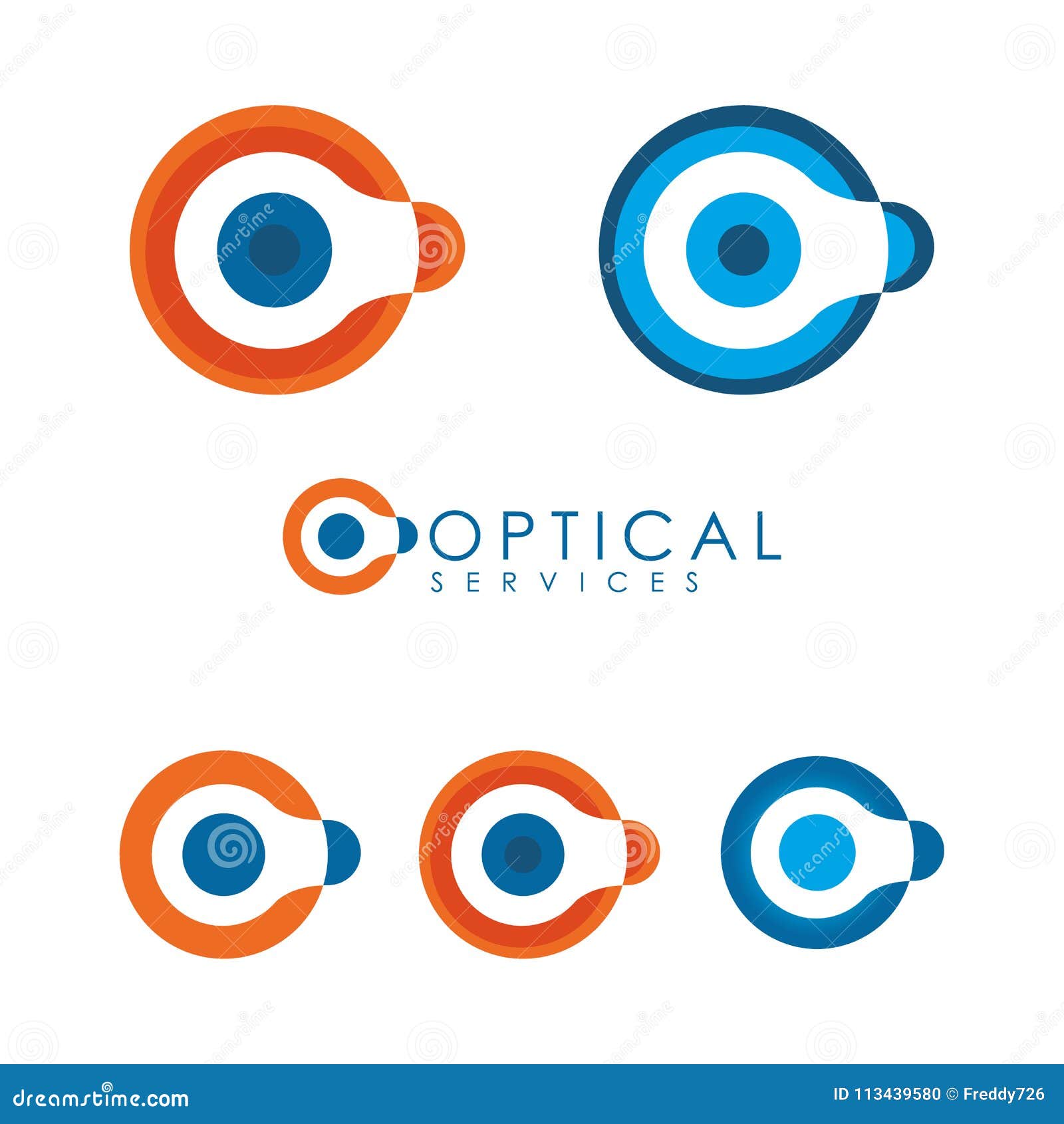 Corporate Optical Logo, Visual Comunication Stock Vector Illustration of logotype, galaxy