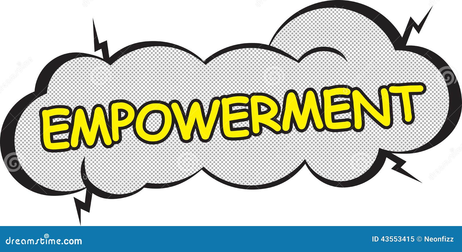 3d Word Empowerment Gold Finish Isolated On A White Background Royalty