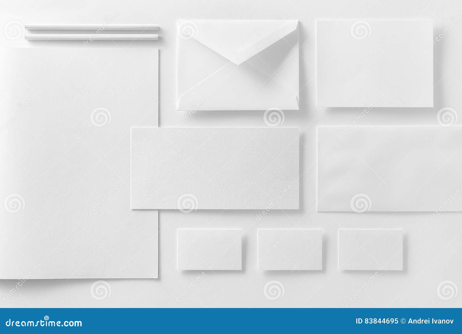 corporate stationery set mockup.