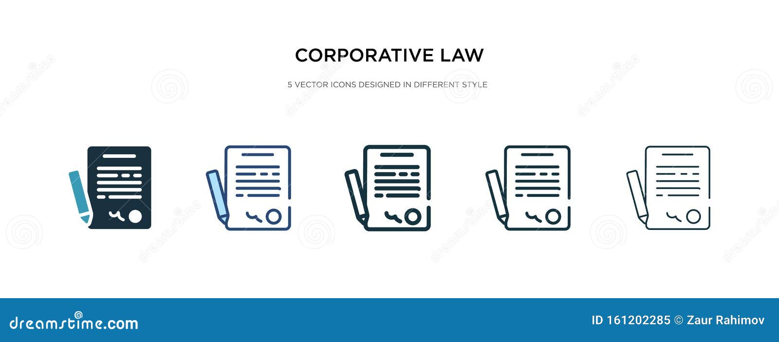 corporative law icon in different style  . two colored and black corporative law  icons ed in filled