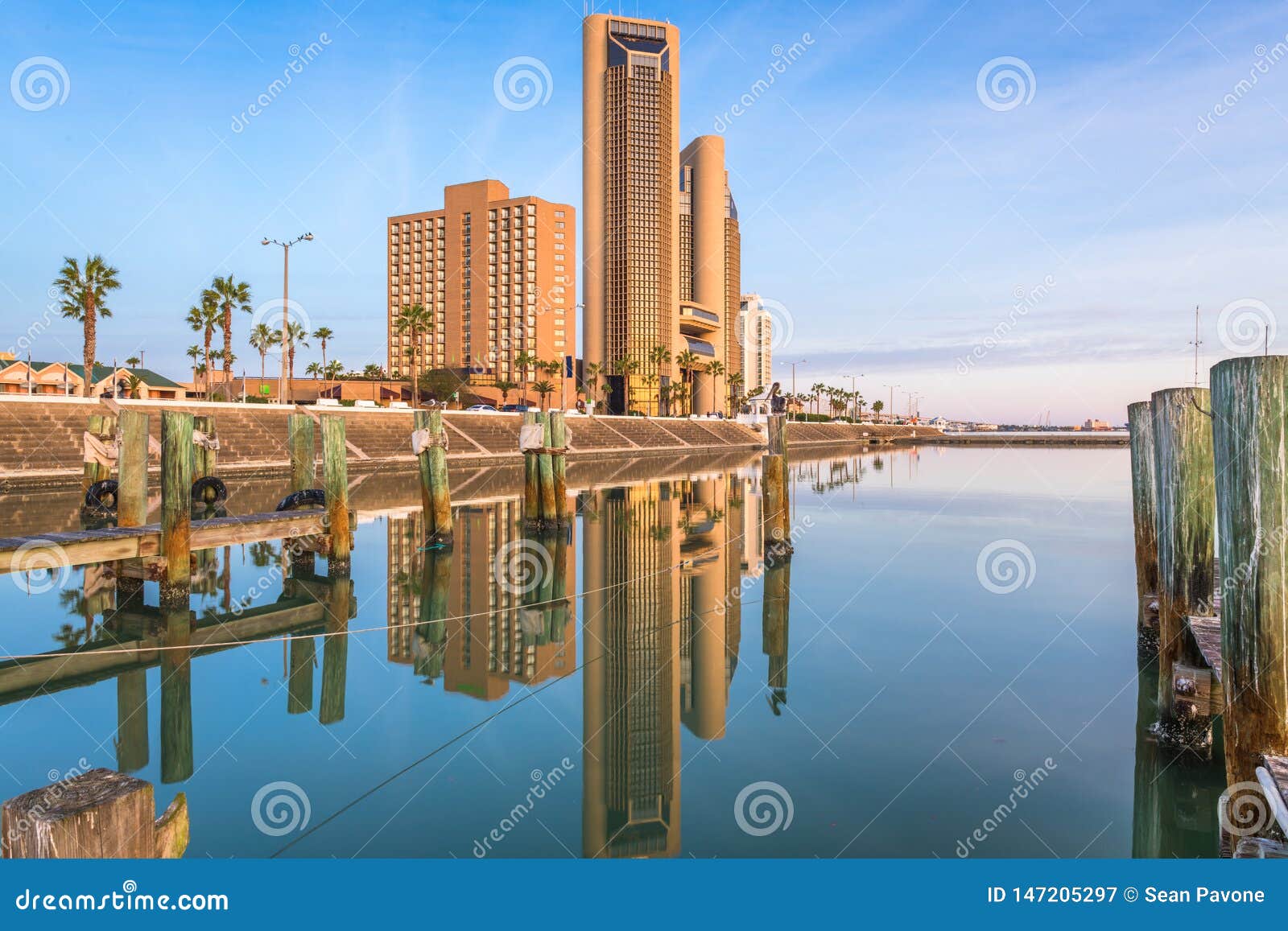 corpus christi, texas, usa skyline on the bay