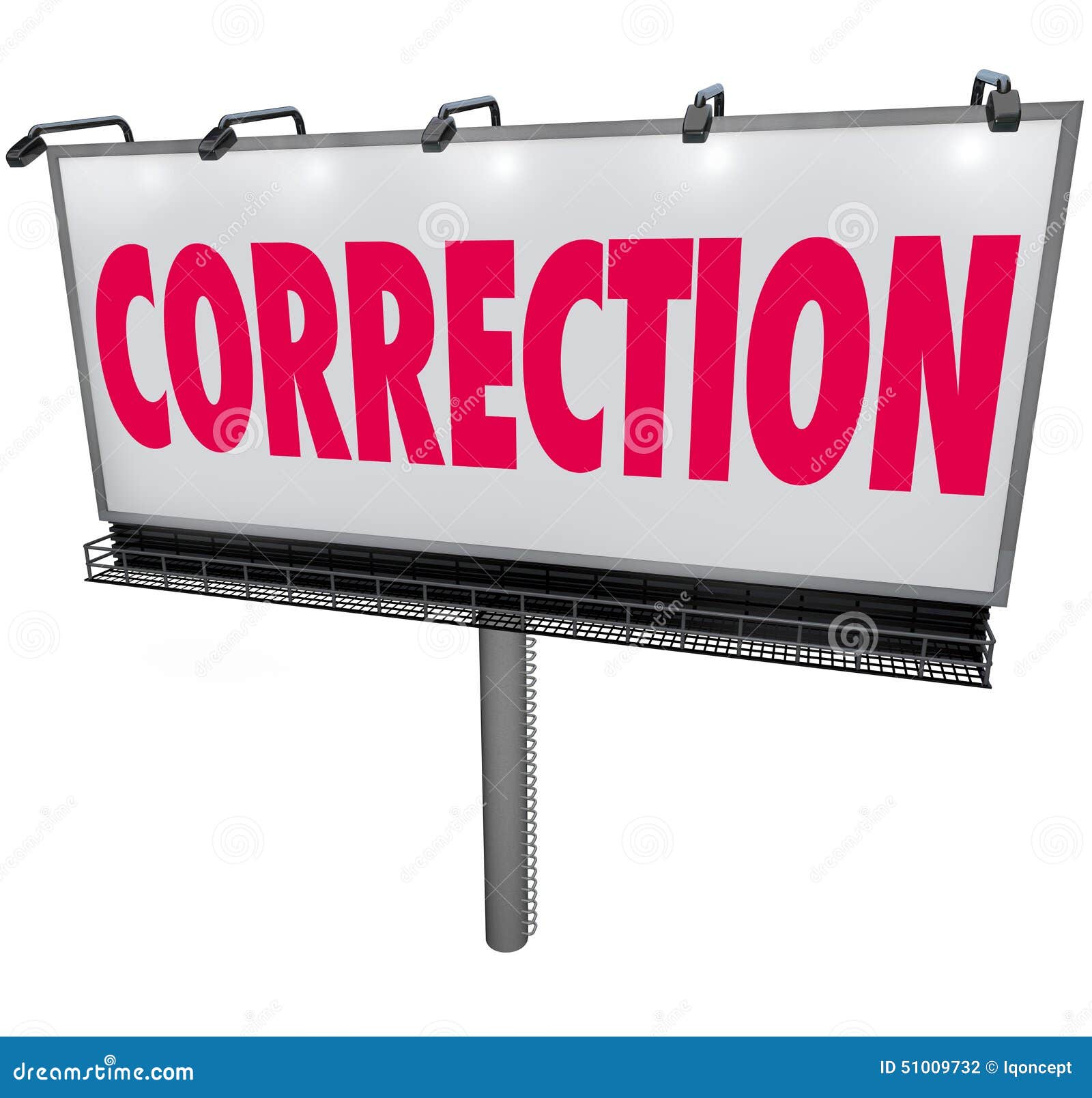 correction-word-billboard-revising-updating-mistake-error-stock
