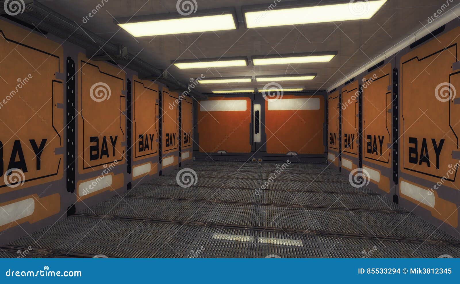 Corredor Interior De Nave Espacial Foto de Stock - Imagem de renda, futuro:  85533294, image size:1600x990