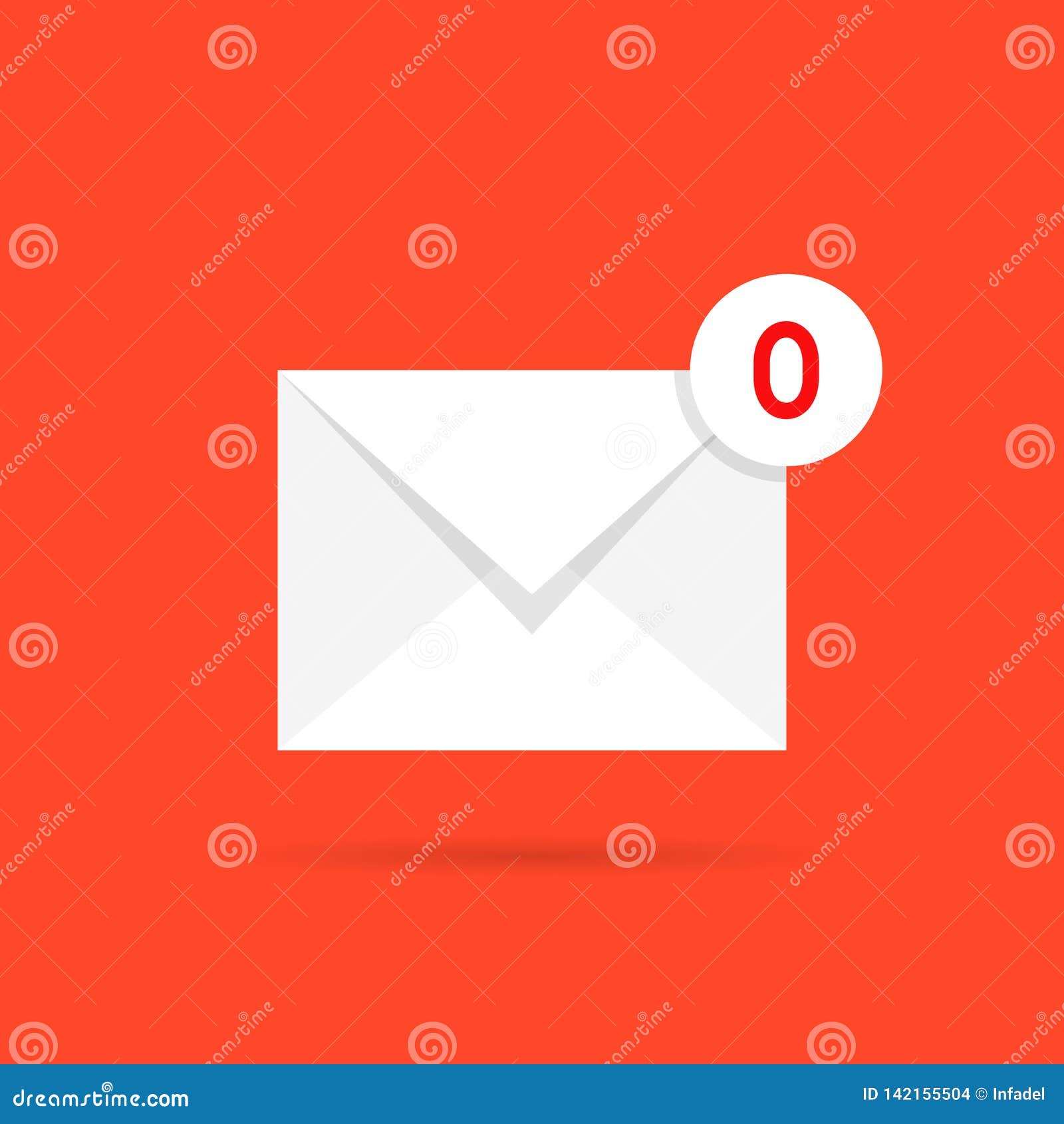 Correo Cero Como Buz n De Entrada Vac o Ilustraci n del Vector