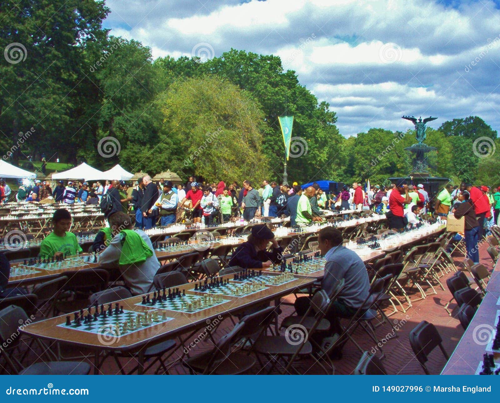 Correspondência De Xadrez No Central Park Foto Editorial - Imagem de  exterior, jogadores: 149027996