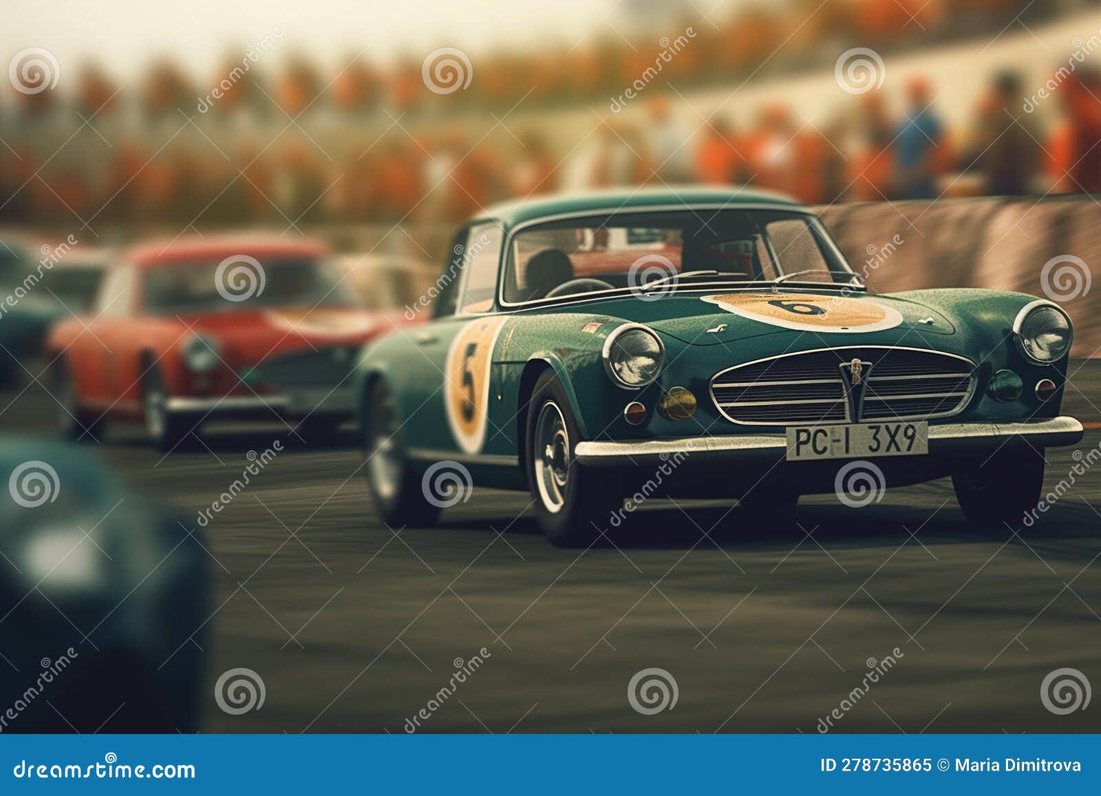 Corrida De Carros Antigos Na Década De 1960 a Toda Velocidade, Fazendo Um  Canto No Início Da Manhã Na Hora De Ouro Ilustração Stock - Ilustração de  rodas, carro: 278735865