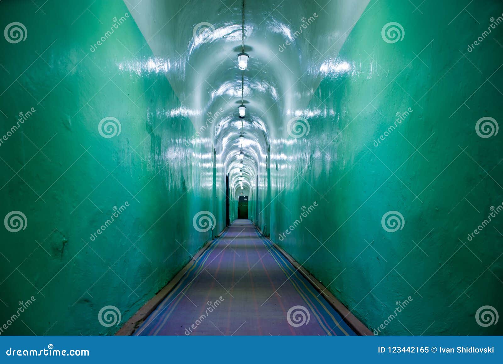 Corridor In Asylum, Nuclear Bomb Shelter, Military Bunker, Command ...