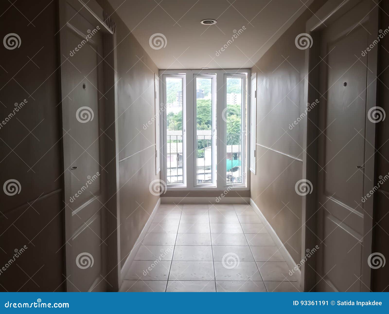 Corridor or hallway. stock image. Image of corridor, shines 93361191