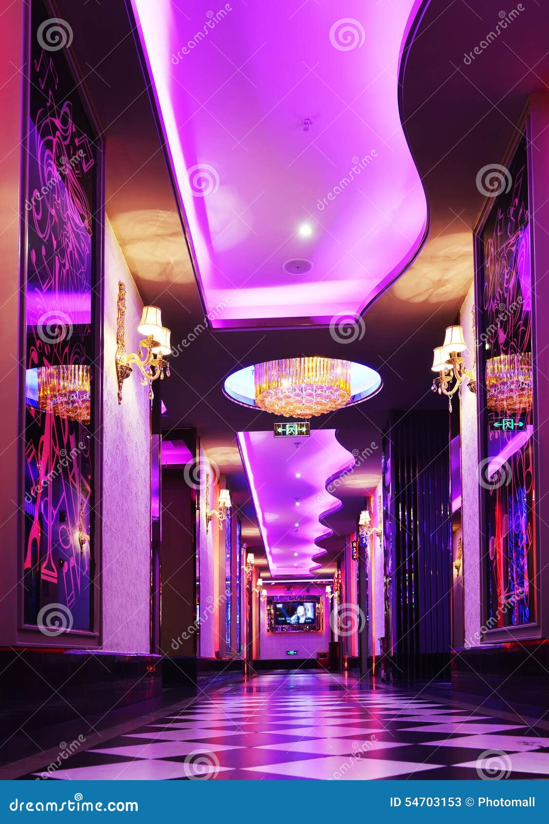 corridor in a luxury hotel