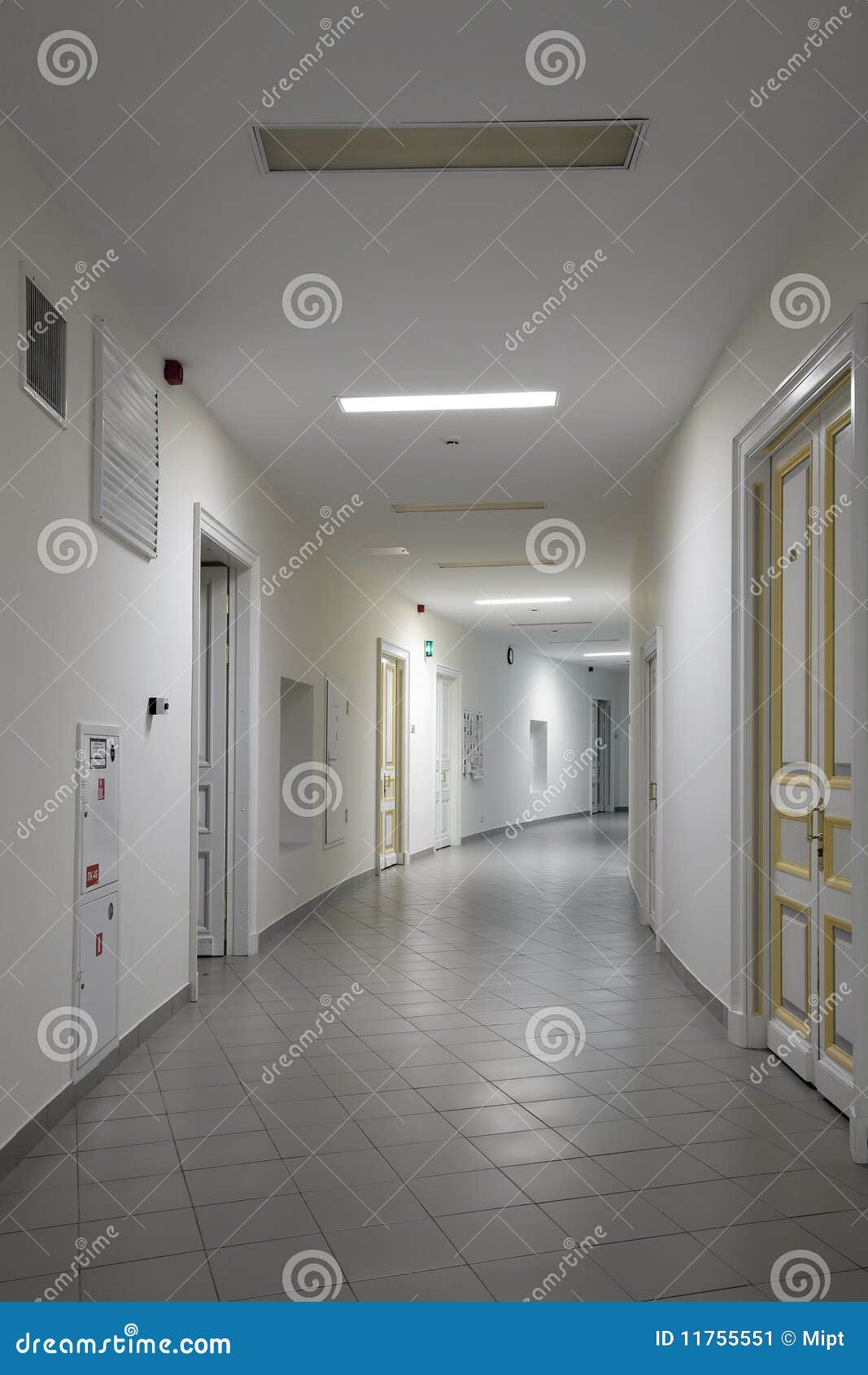 Corridor In Modern Hospital Stock Image Image Of Health