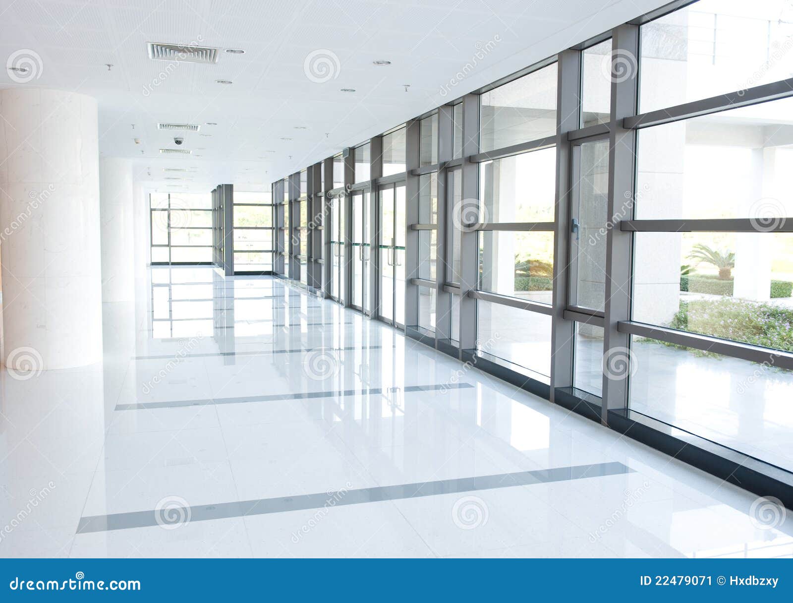 corridor of the office building