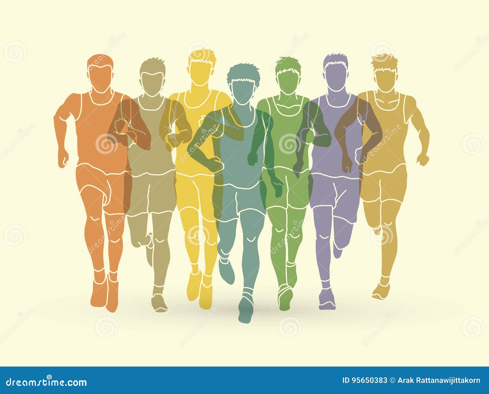 Sognare Di Correre Insieme A Qualcuno Corridori Maratona, Gruppo Di Persone Che Corrono, Correre Degli Uomini