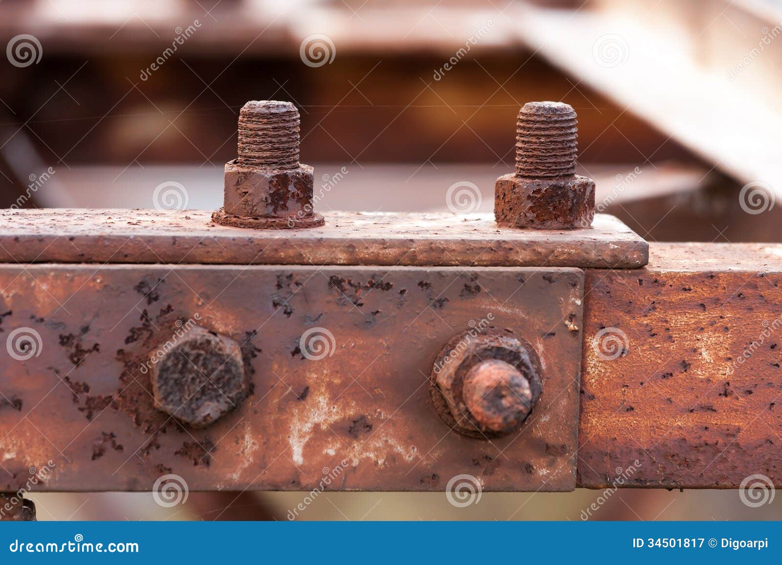 Corrosive rusted bolt stock image. Image of dirty, object 34501817