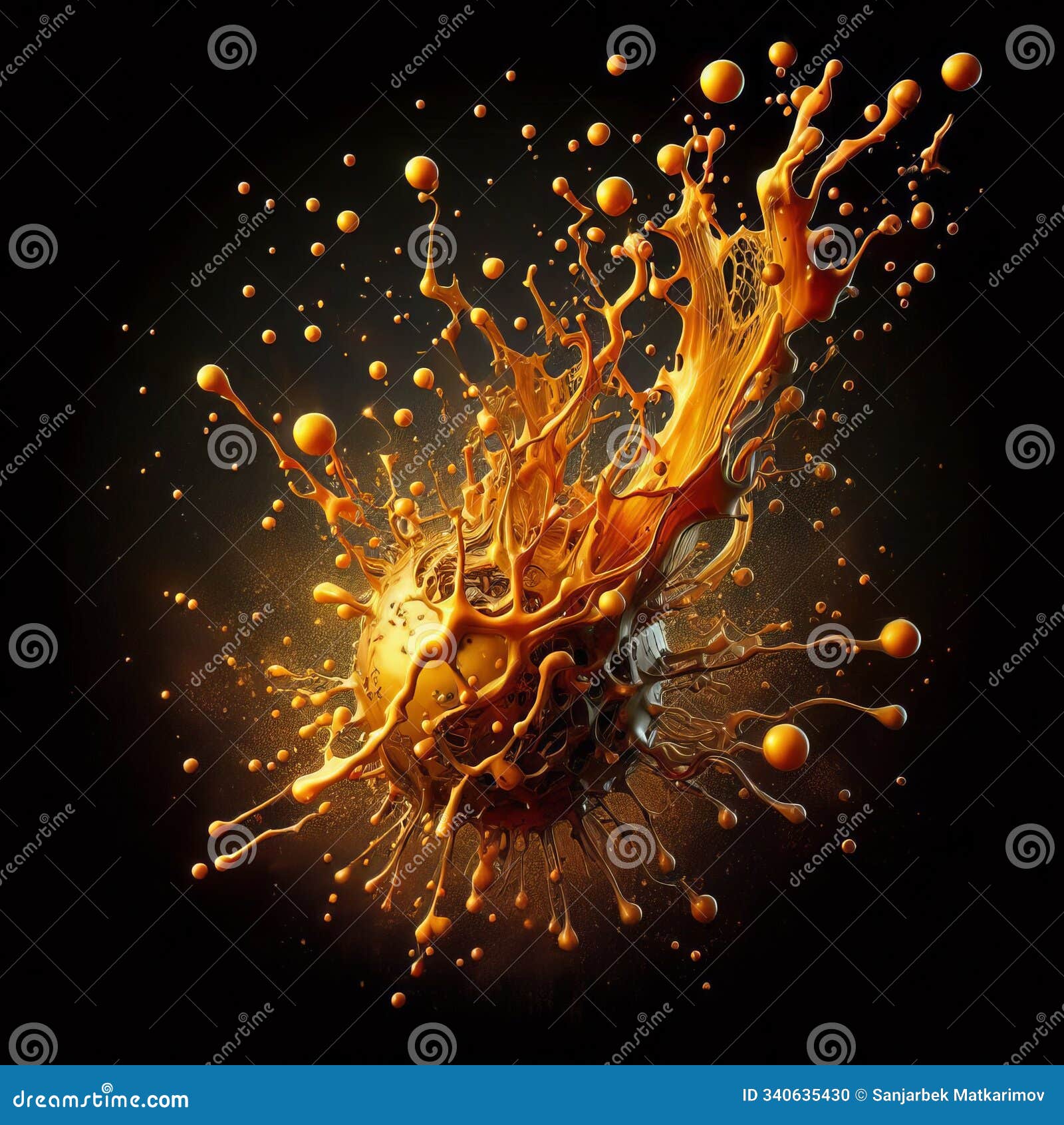 corrosive splatter a splatter that forms a corrosive liquid diss