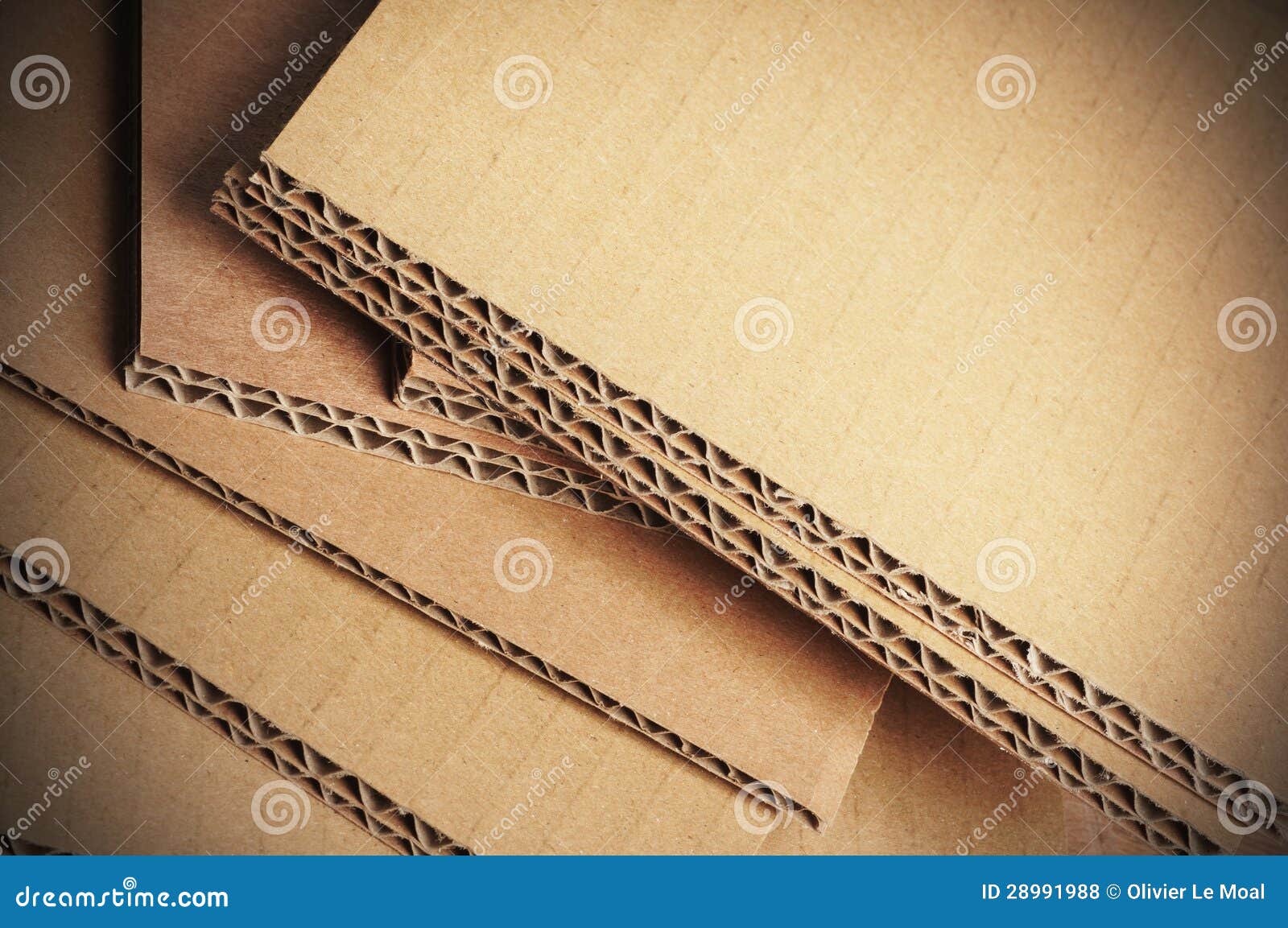 corrugated cardboard background, carton detail