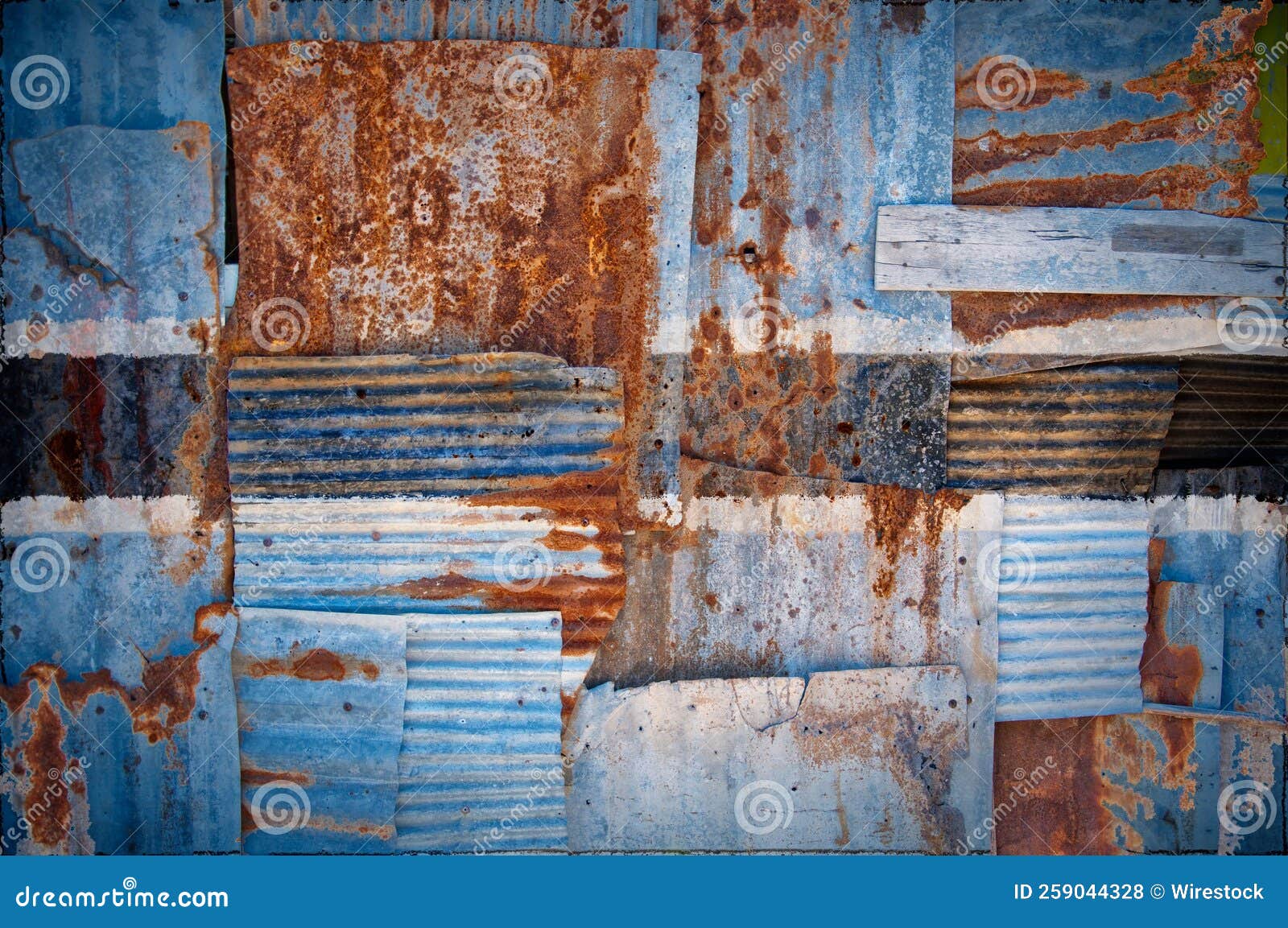 Corrugated Iron Botswana Flag Stock Photo Image of vintage