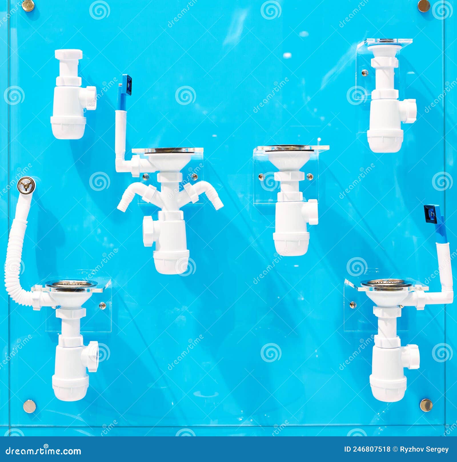 Corrugated Plastic Drain Pipes for Sinks Stock Photo Image of tube