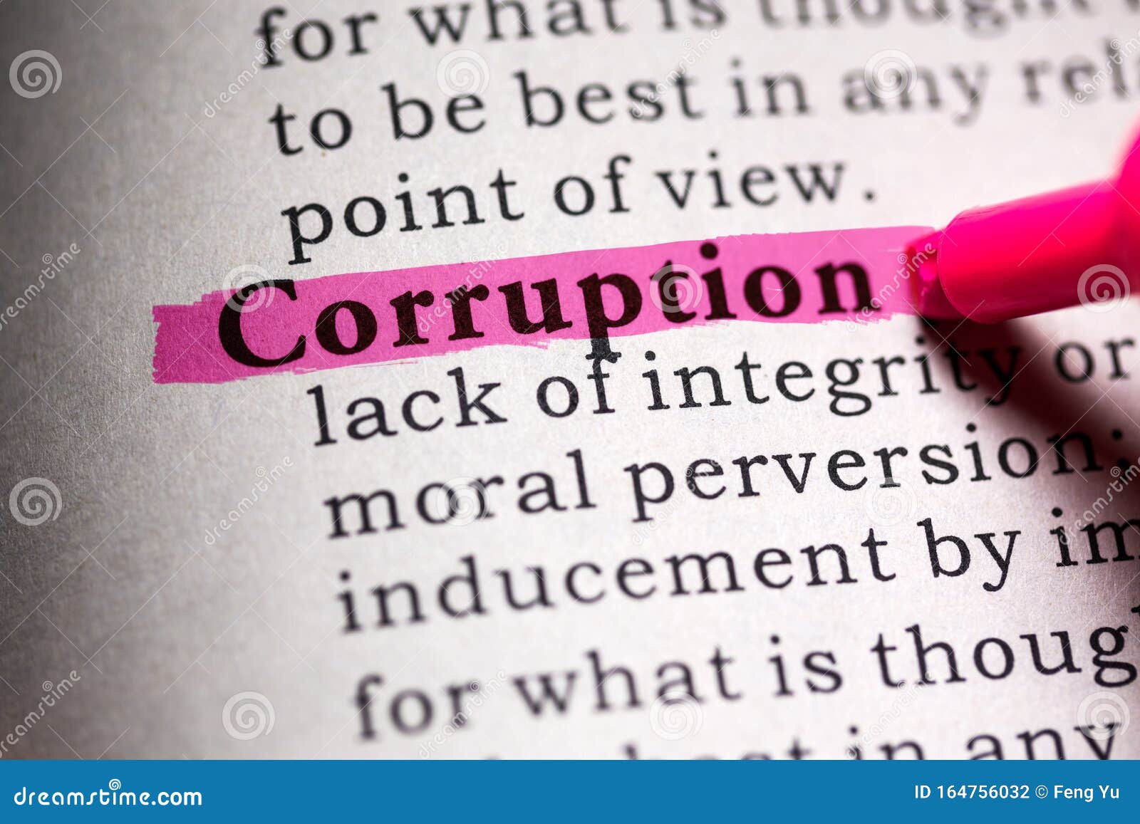 definition of the word corruption